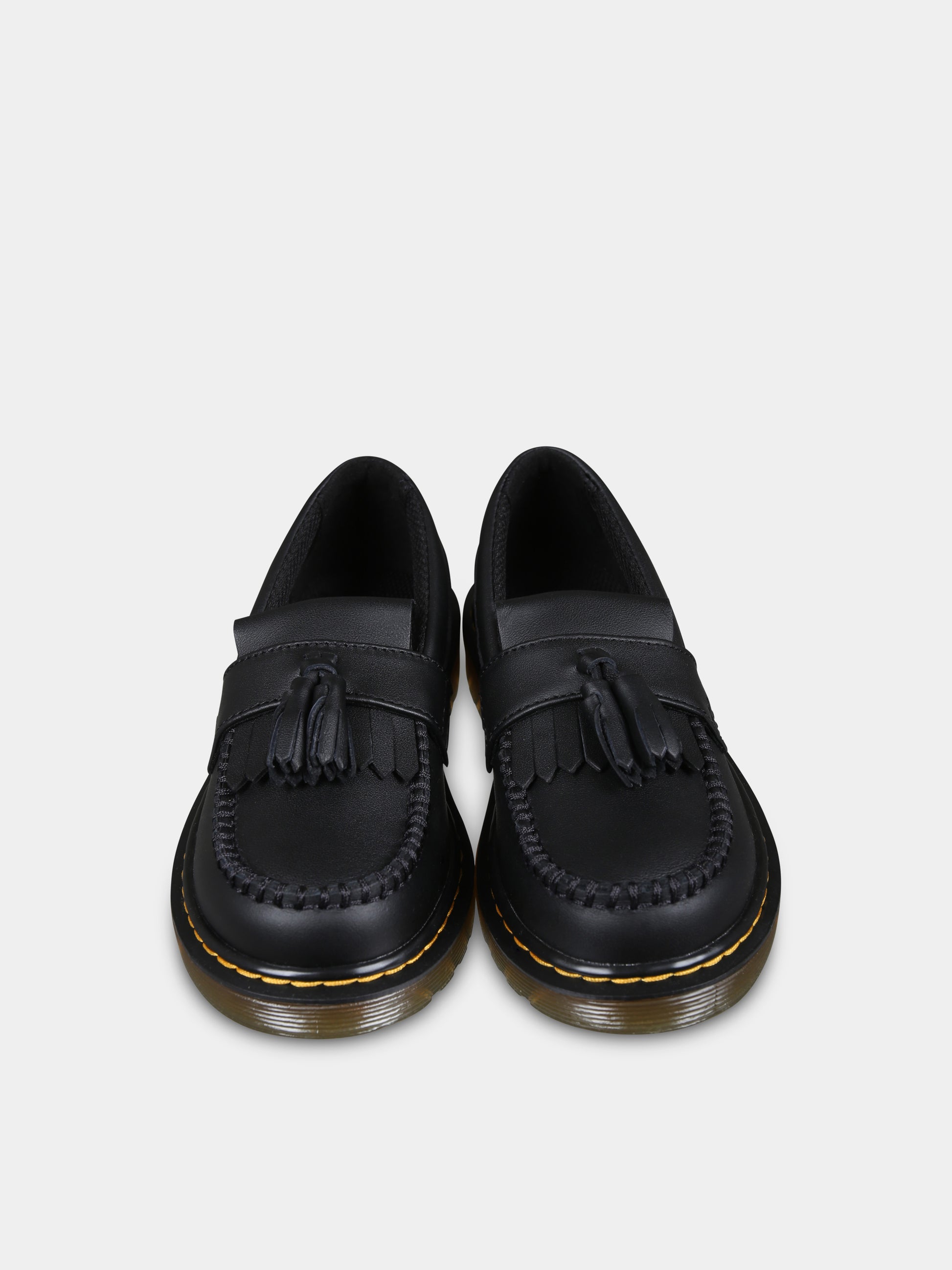 Mocassini Adrian neri per bambini,Dr. Martens,ADRIAN J 30963001 BLACK SOFTY T