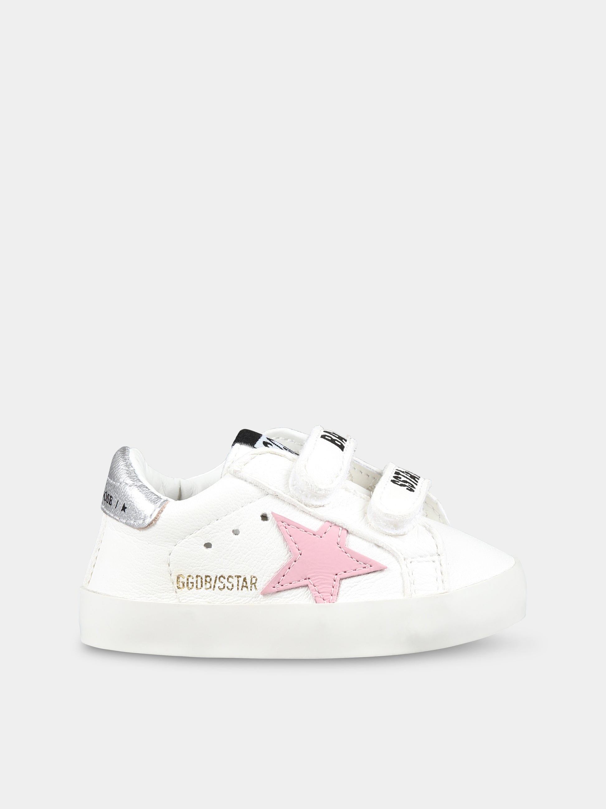 Sneakers Baby School bianche per neonata con stella,Golden Goose,GIF00166 F006235 10308