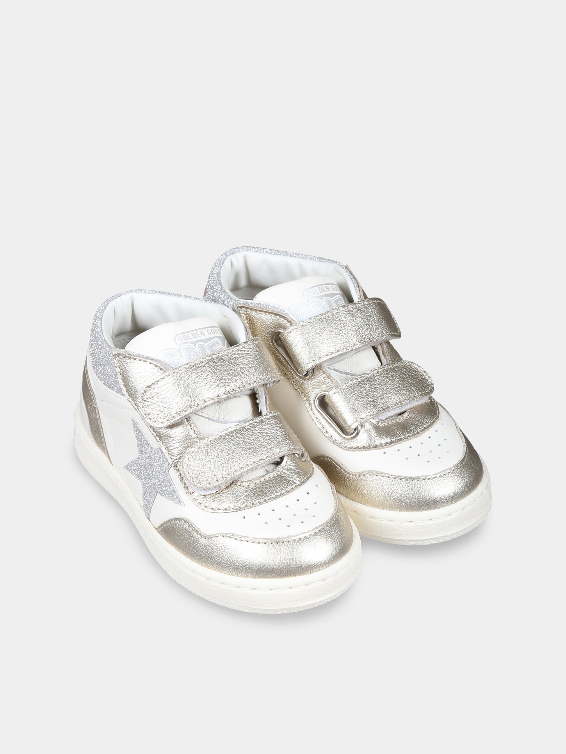 Sneakers June bianche per bambina con stella,Golden Goose,GJF00773 F006246 10622