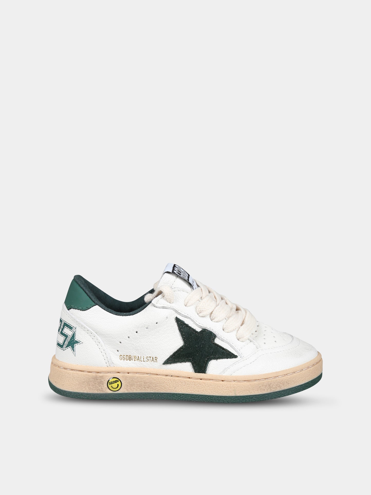 Sneakers Ball Star bianche per bambini con stella,Golden Goose,GJF00439 F004827 10502