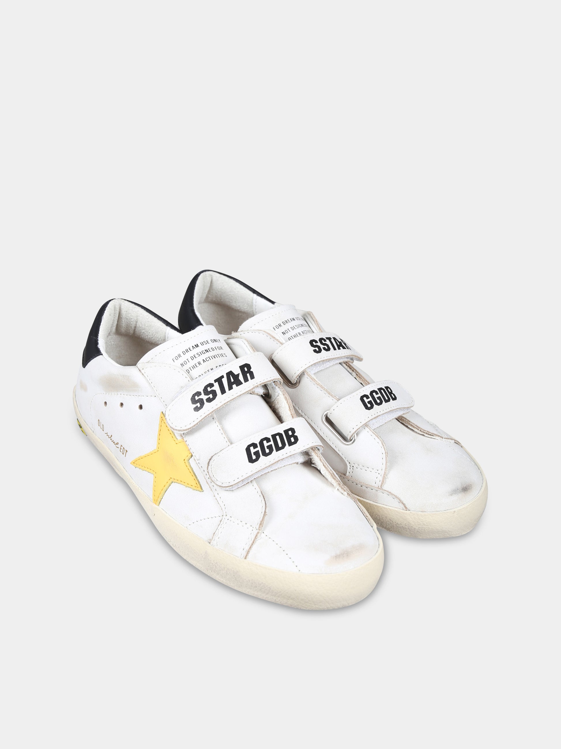 Sneakers Old School bianche per bambini con stella,Golden Goose,GTF00111 F006074 11159