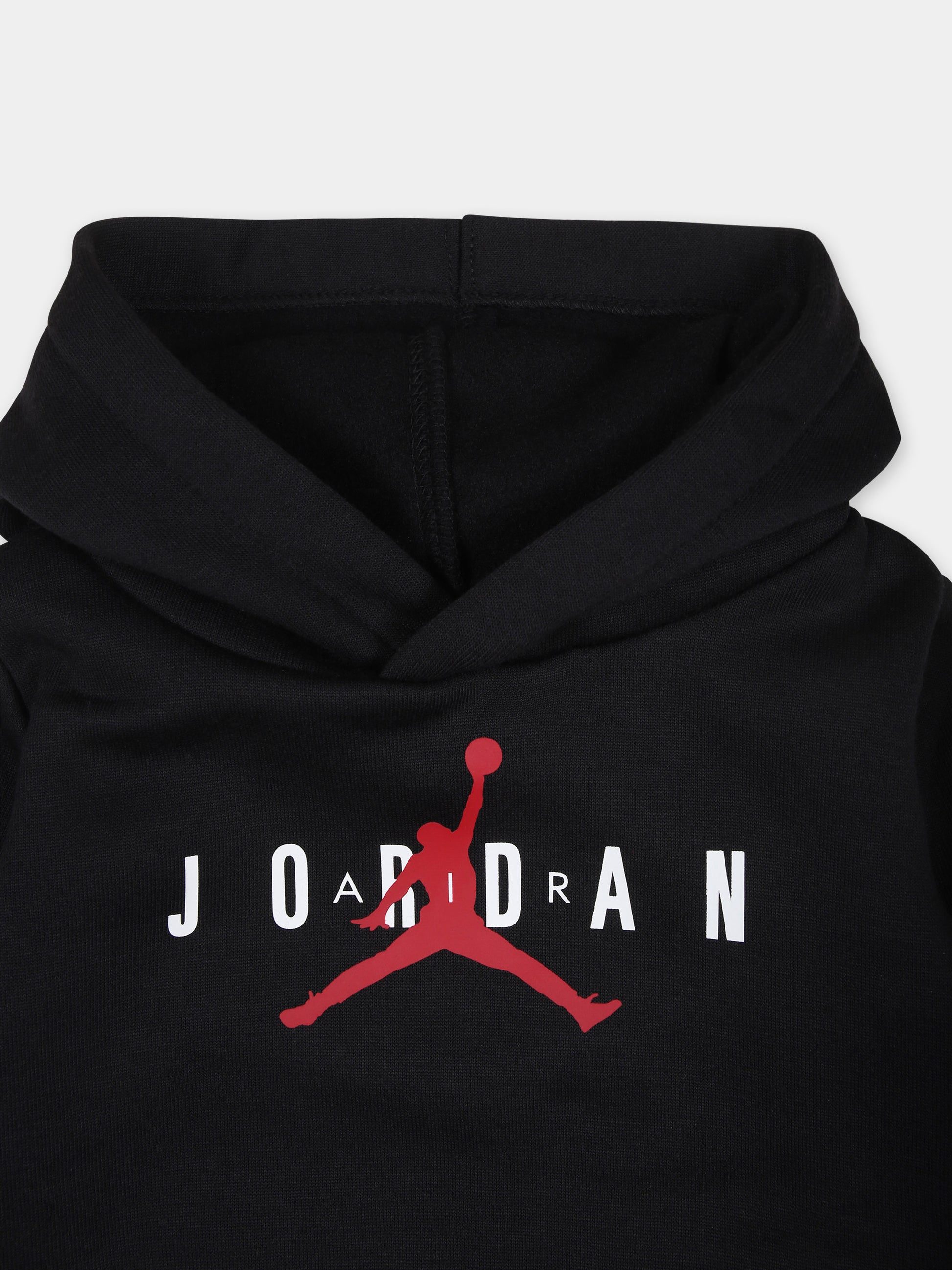 Completo nero per neonato con jumpman,Jordan,65C505 023