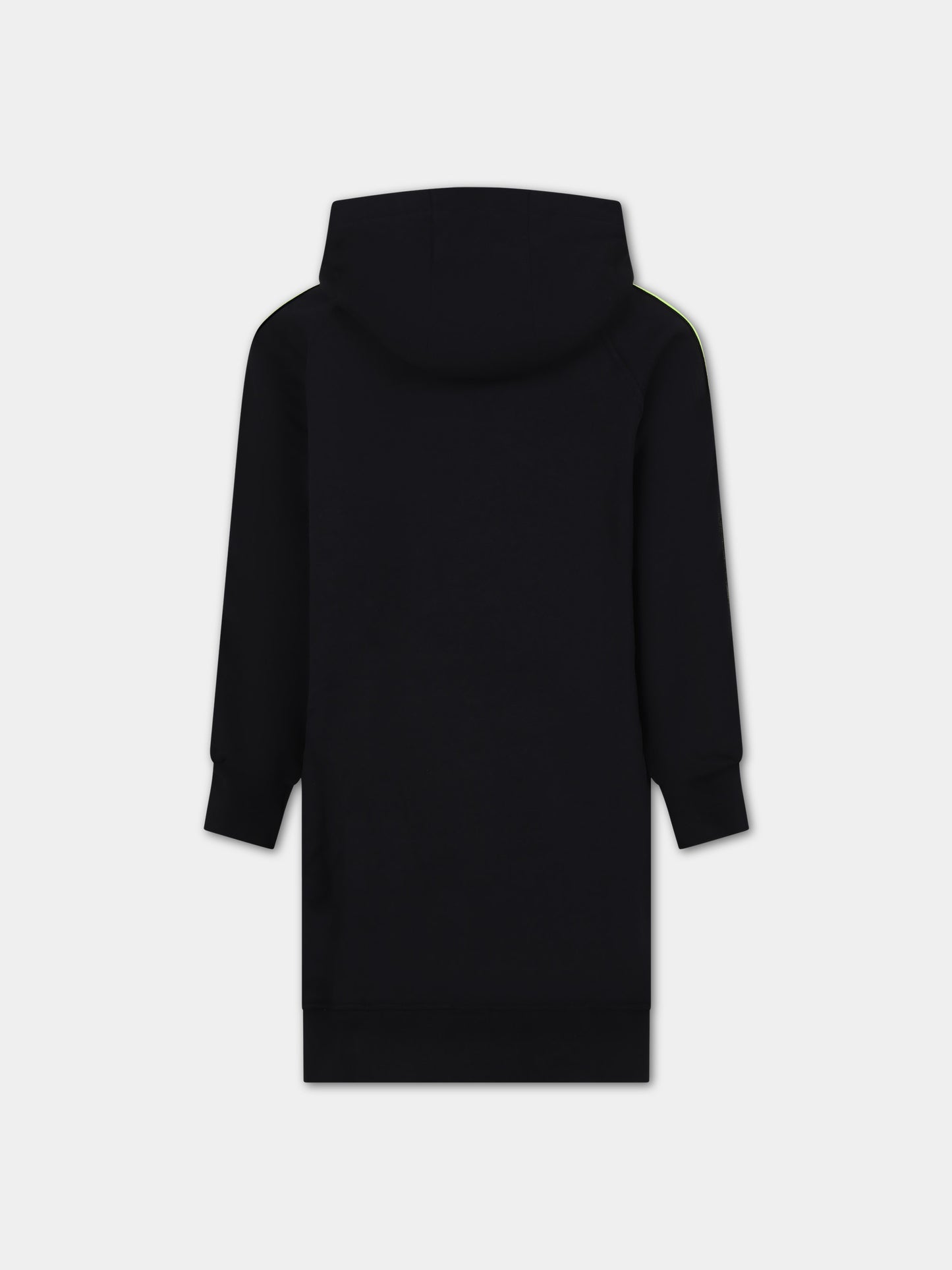 Vestito nero per bambina con logo,Barrow,F3BKJGDR108 110