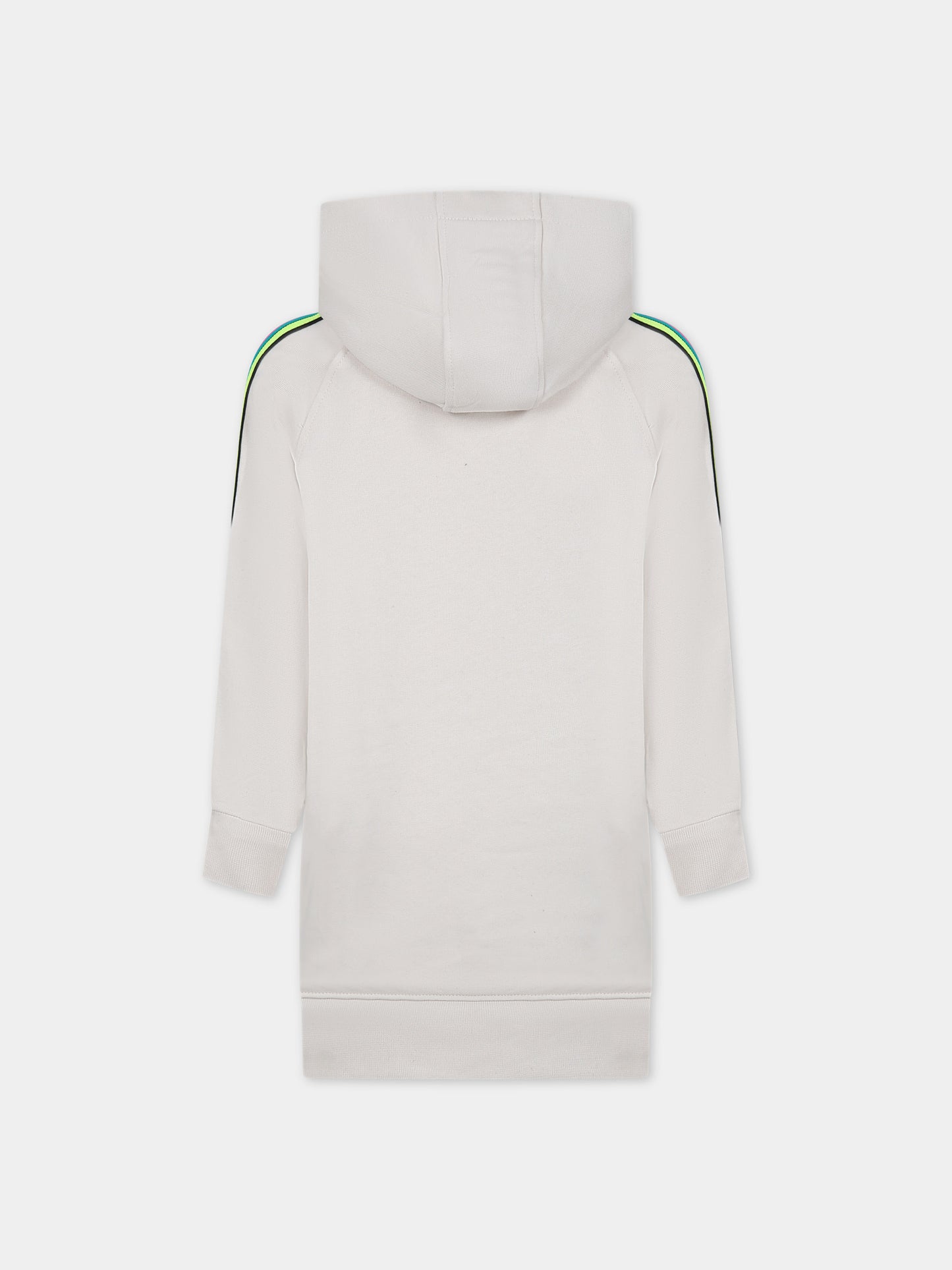 Vestito avorio per bambina con logo,Barrow,F3BKJGDR108 BW009