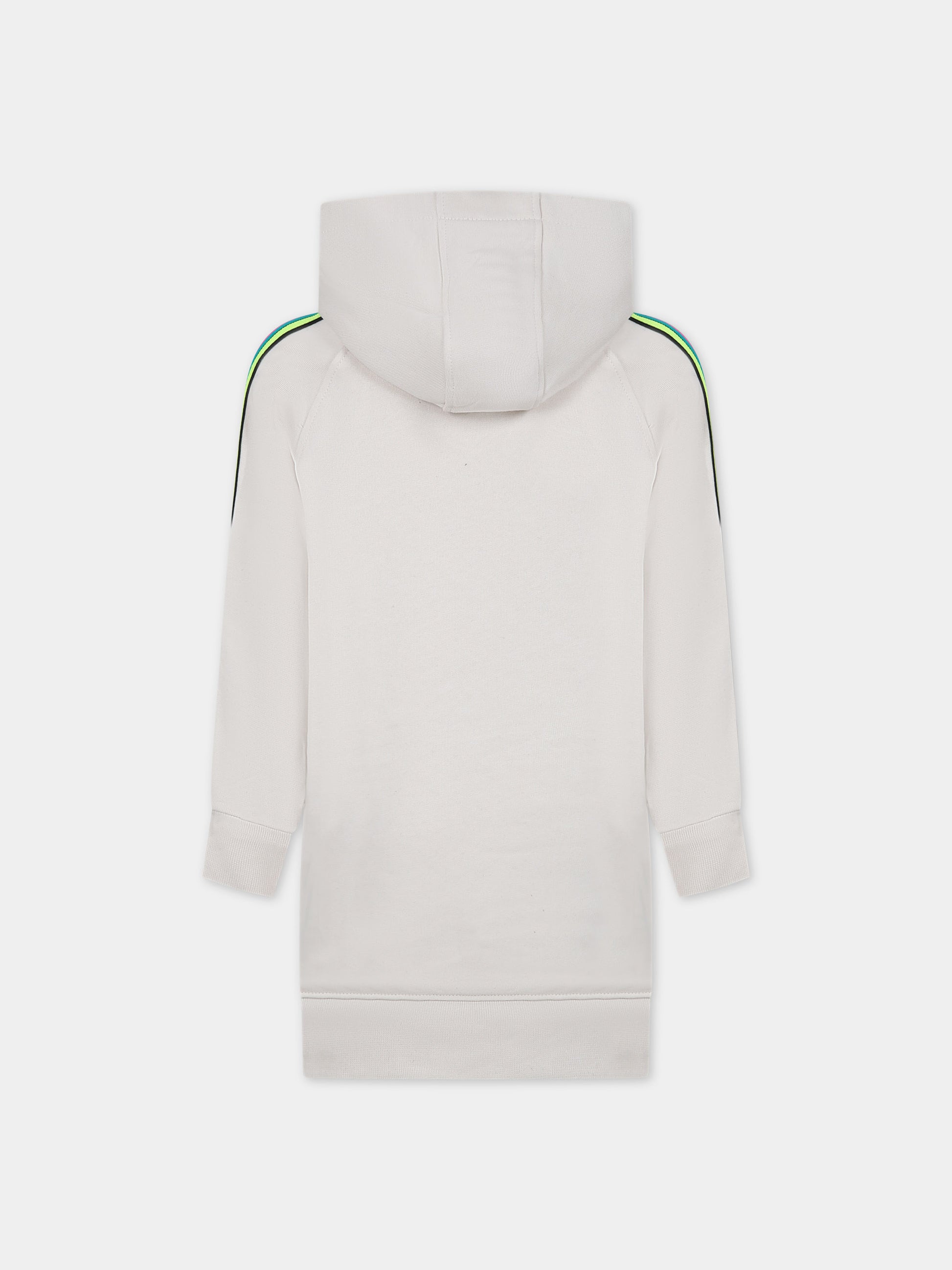 Vestito avorio per bambina con logo,Barrow,F3BKJGDR108 BW009