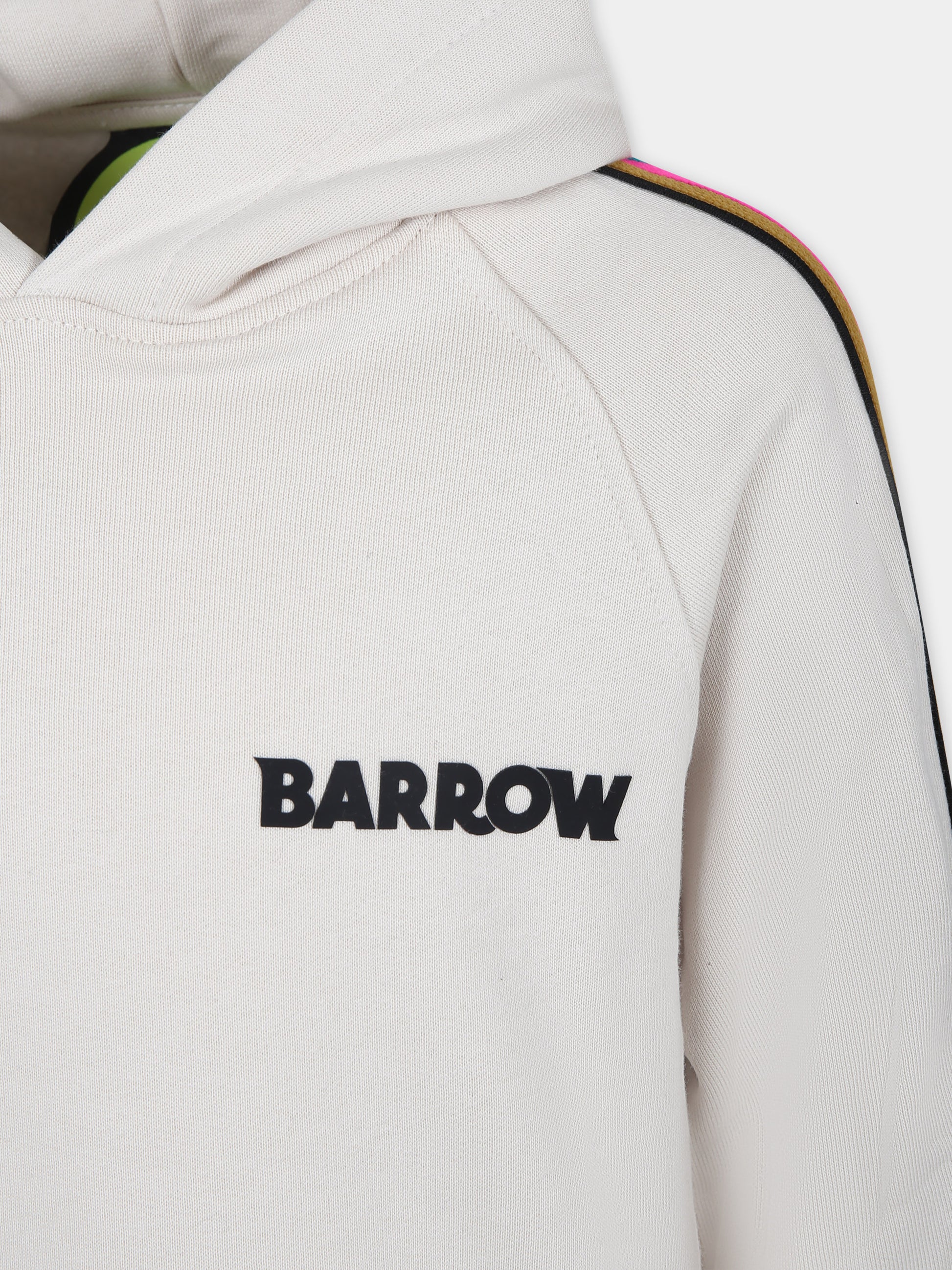 Vestito avorio per bambina con logo,Barrow,F3BKJGDR108 BW009