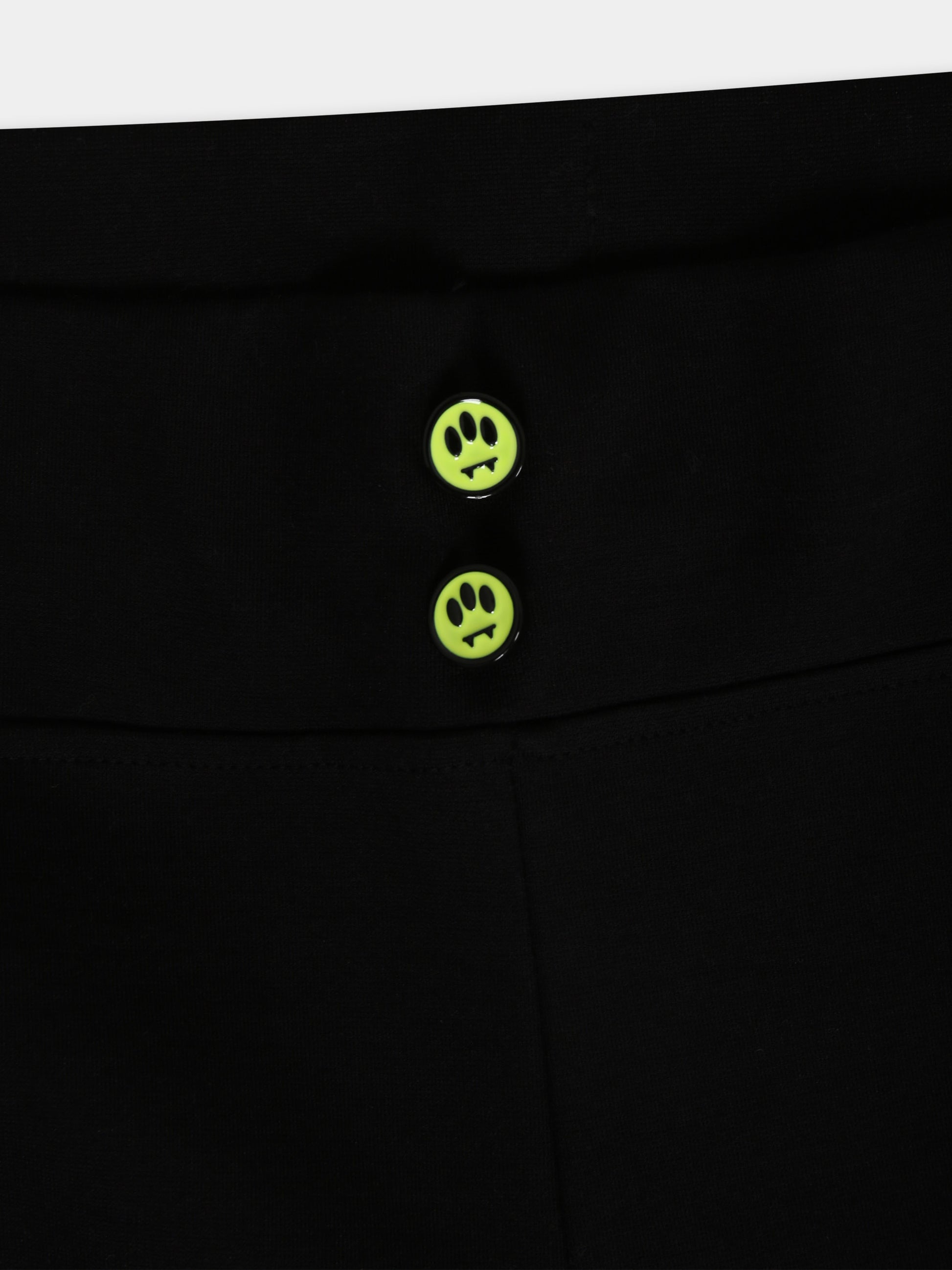 Leggings neri per bambina con logo,Barrow,F3BKJGLG063 110