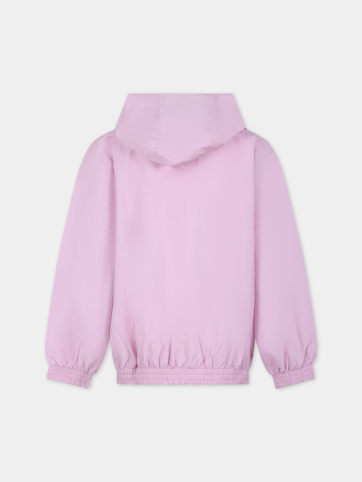 Giacca a vento rosa per bambina con logo,Barrow,F3BKJUJK065 BW014