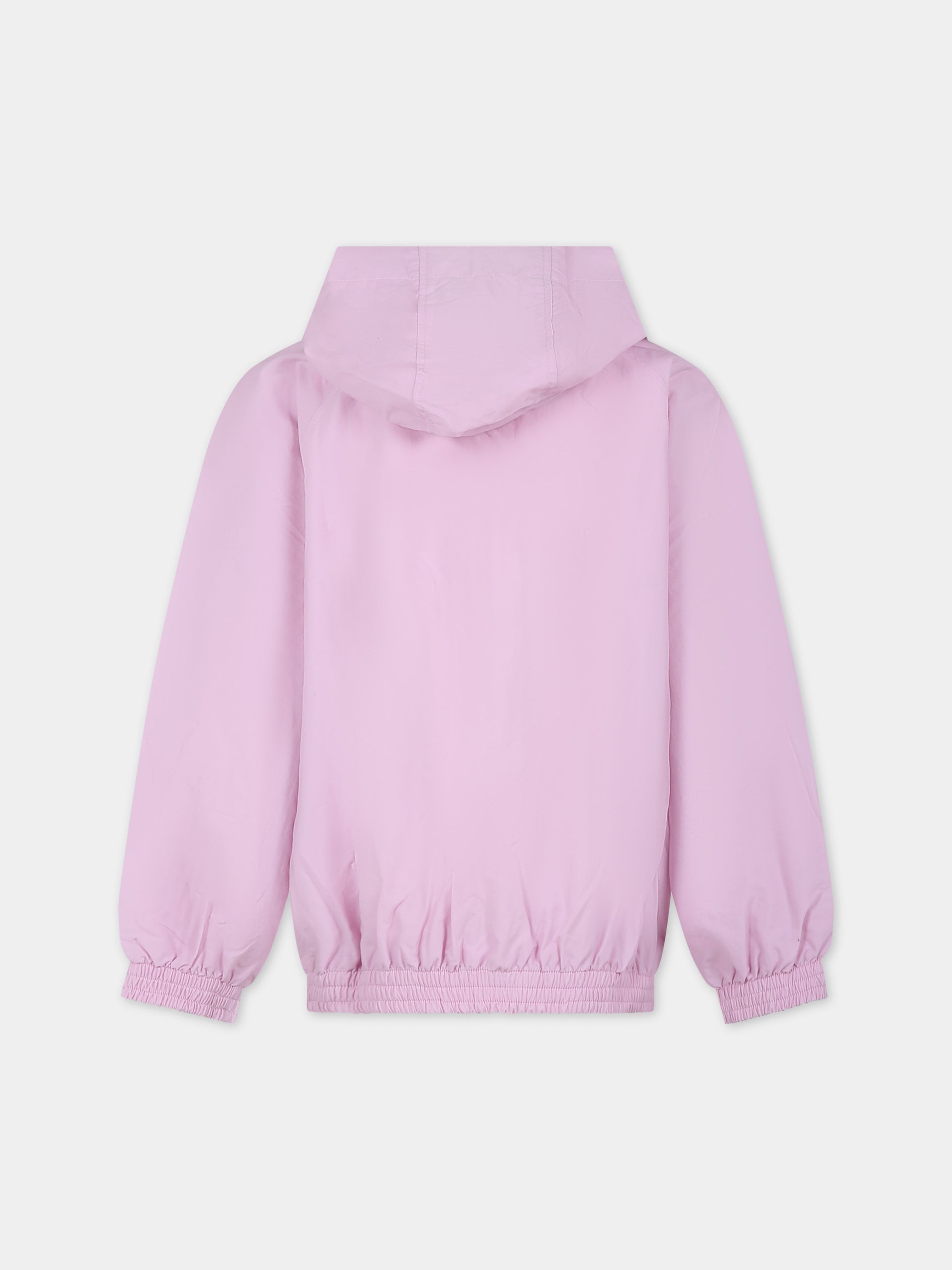 Giacca a vento rosa per bambina con logo,Barrow,F3BKJUJK065 BW014