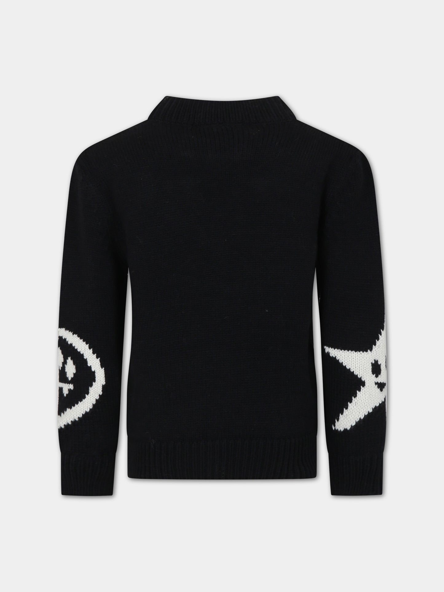 Maglione nero per bambini con smile,Barrow,F3BKJUJP069 110