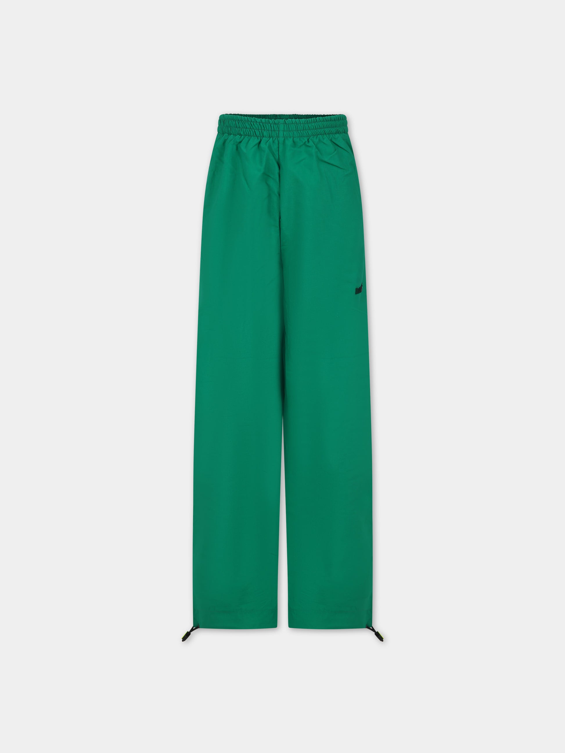 Pantaloni verdi per bambini con logo e smile,Barrow,F3BKJUPA066 BW012