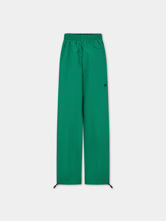 Pantaloni verdi per bambini con logo e smile,Barrow,F3BKJUPA066 BW012