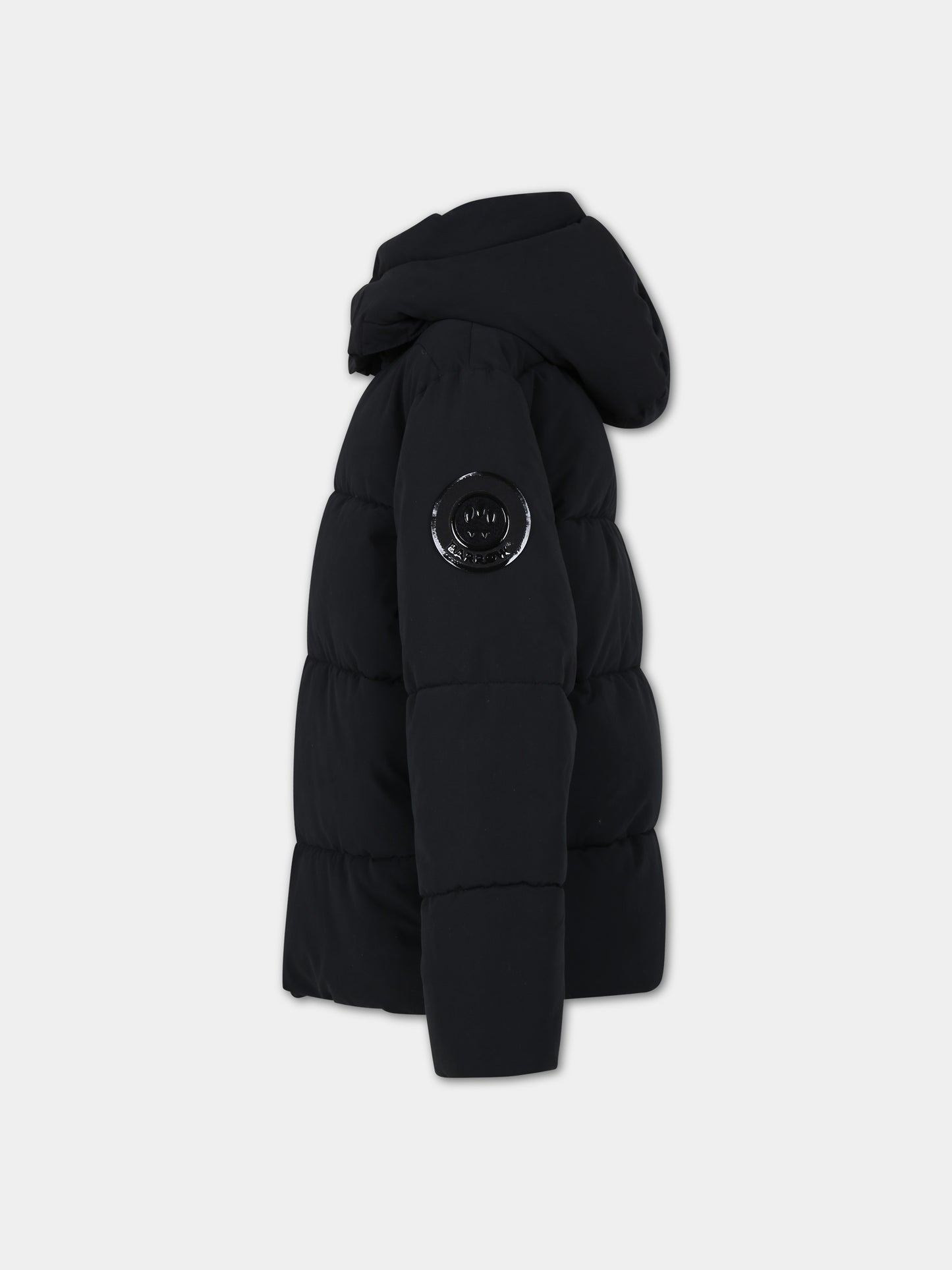 Piumino nero per bambini con logo,Barrow,F3BKJUPF002 110