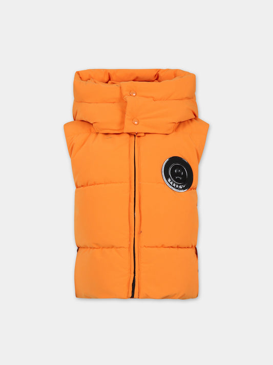 Gilet arancione per bambini con logo,Barrow,F3BKJUPF012 BW011