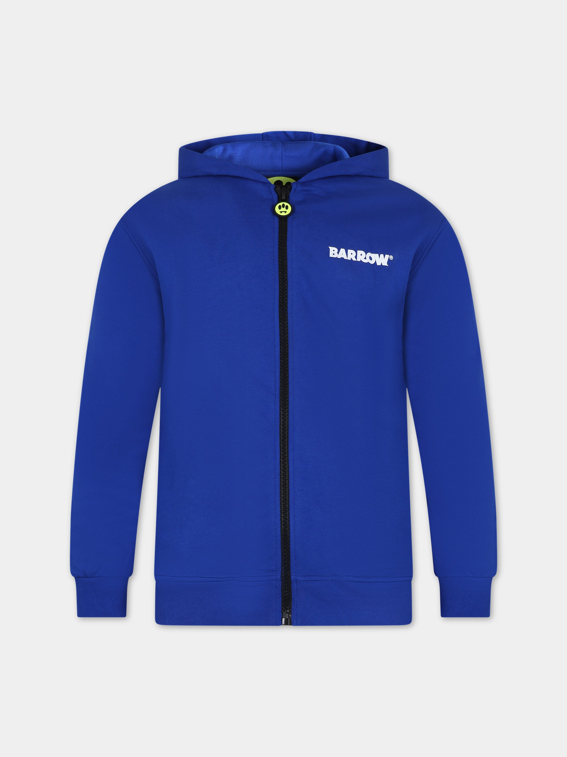 Felpa blu per bambini con logo e smile,Barrow,F3BKJUZH092 BW013