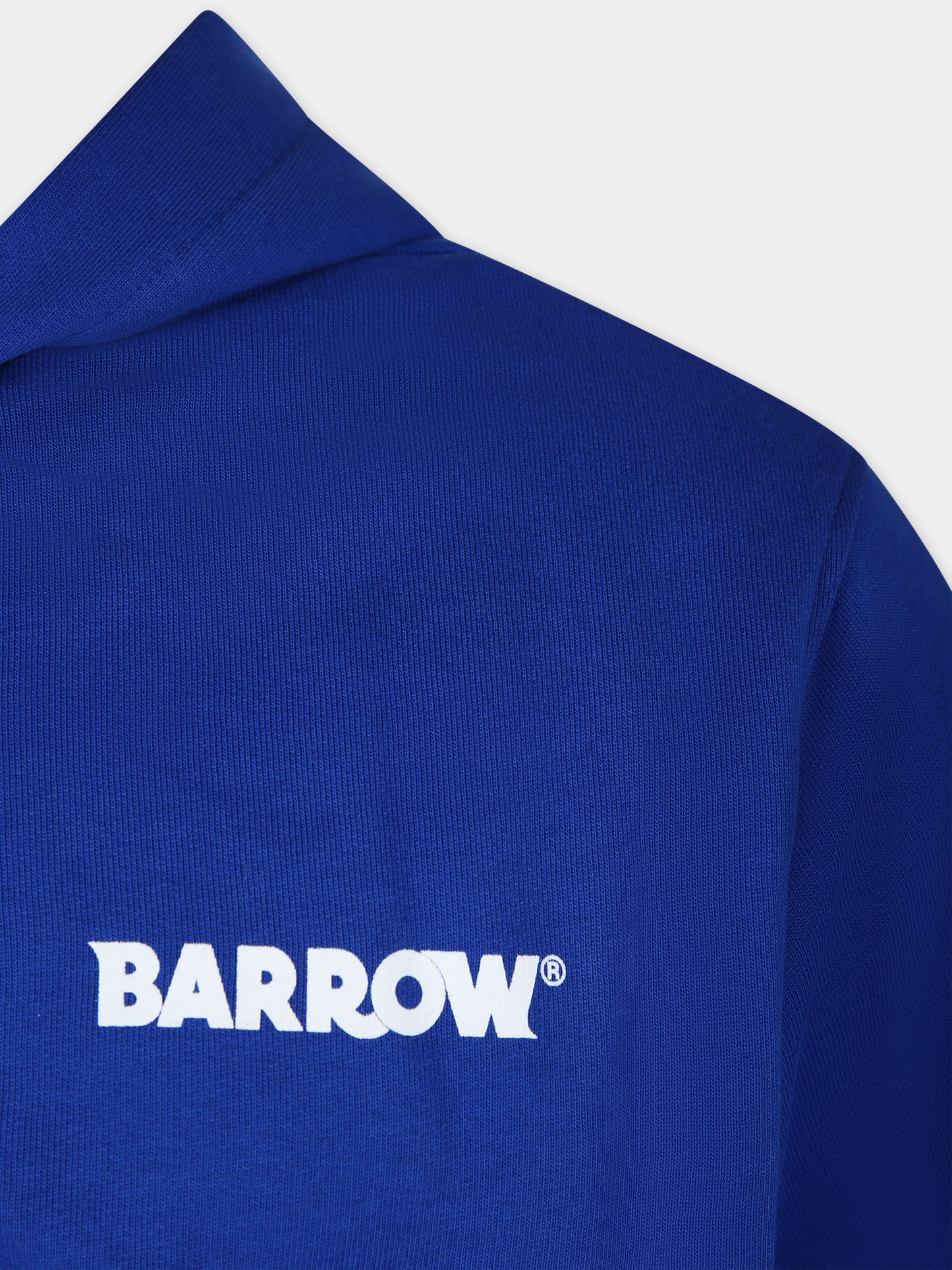 Felpa blu per bambini con logo e smile,Barrow,F3BKJUZH092 BW013