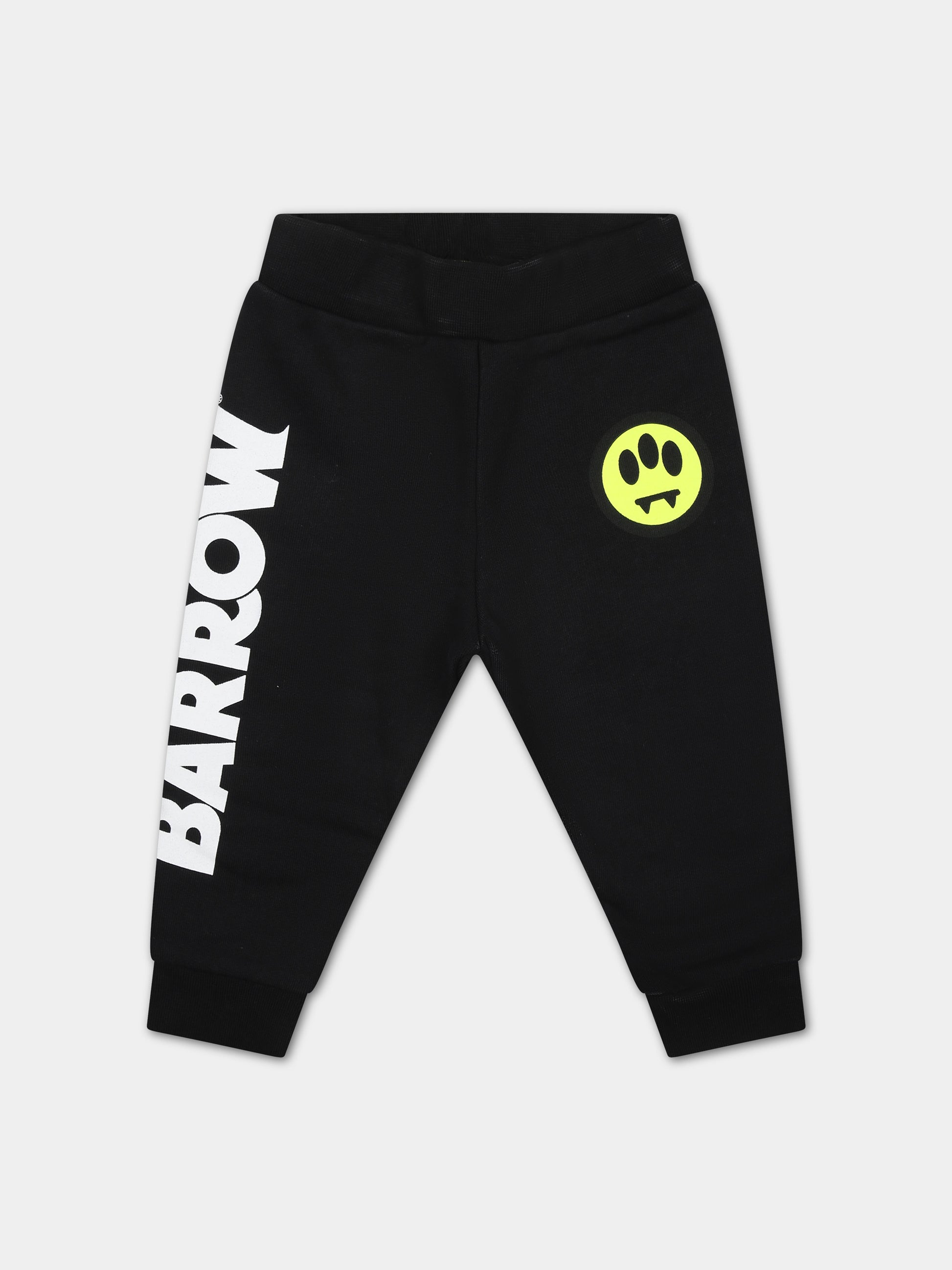 Pantaloni neri per neonati con logo,Barrow,F3BKUNFP129 110