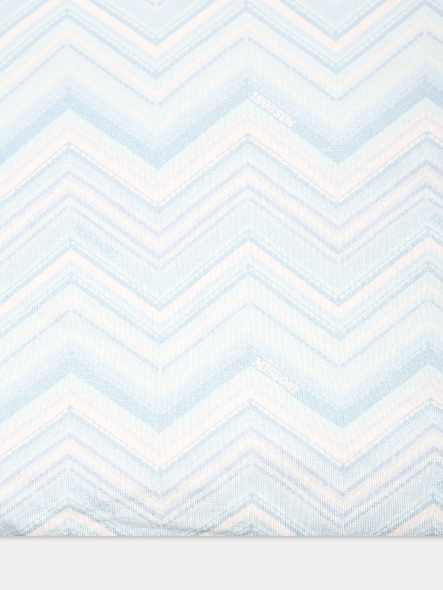 Coperta celeste per neonato con motivo chevron,Missoni,MV0500 J0443 100CE
