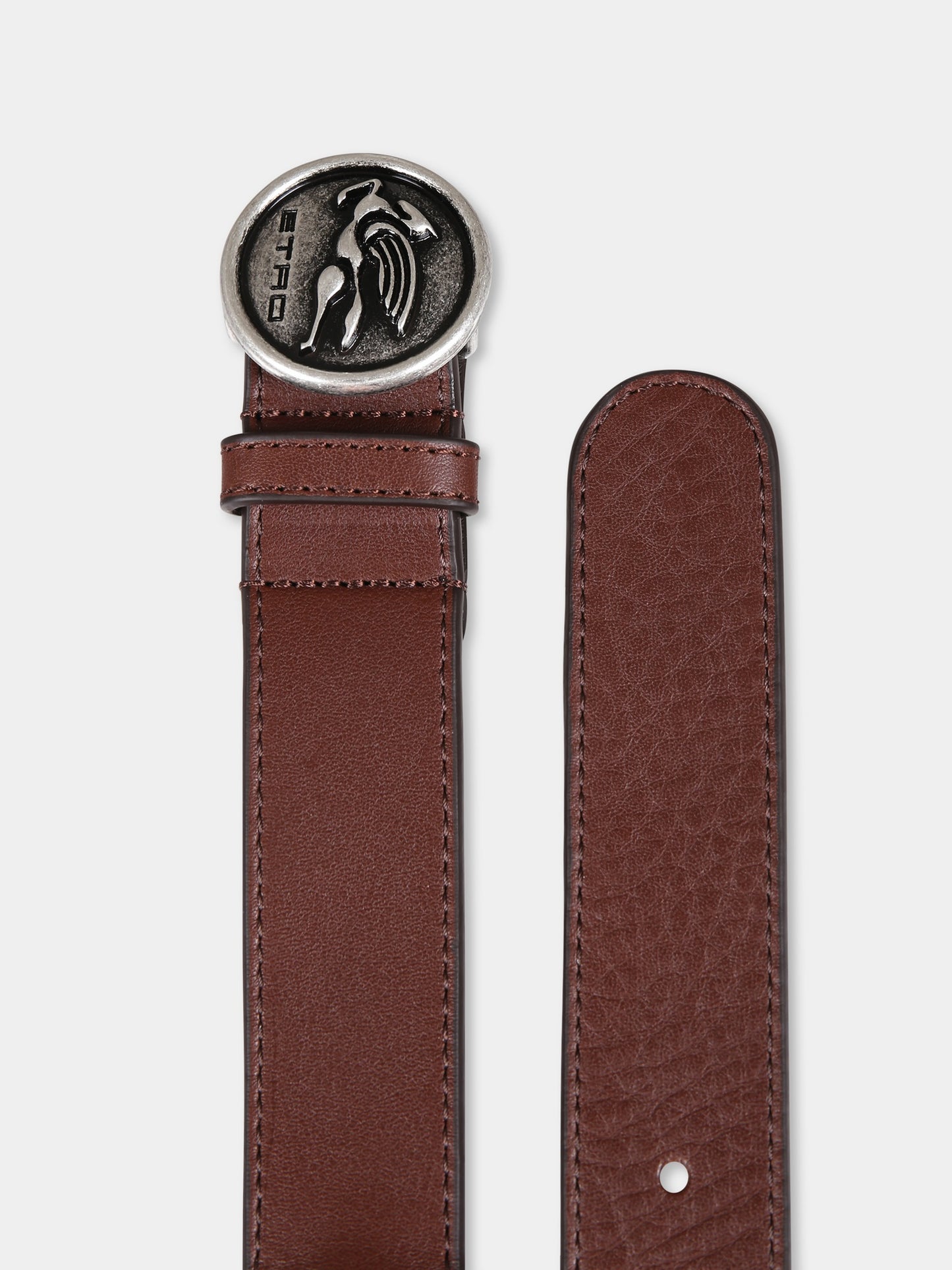 Ceinture bleue pour garçon avec Pegaso et logo