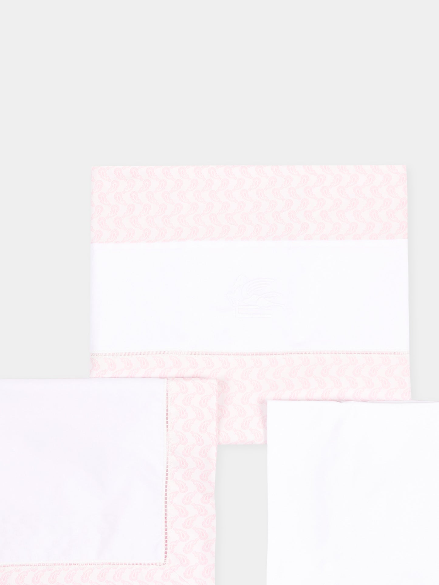 Draps roses pour Bébé Fille avec imprimé paisley
