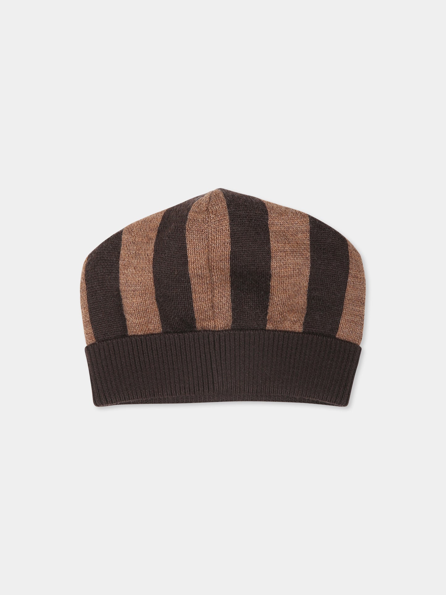 Cappello marrone per bambini con logo,Fendi Kids,JUP069 AS8W F0VAT