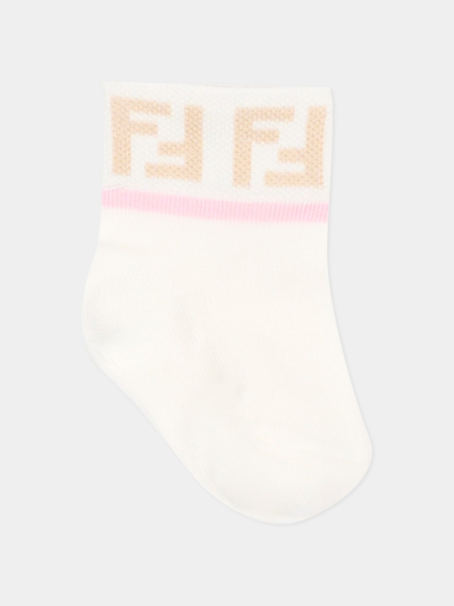 Ensemble chaussettes pour bébé fille avec double F