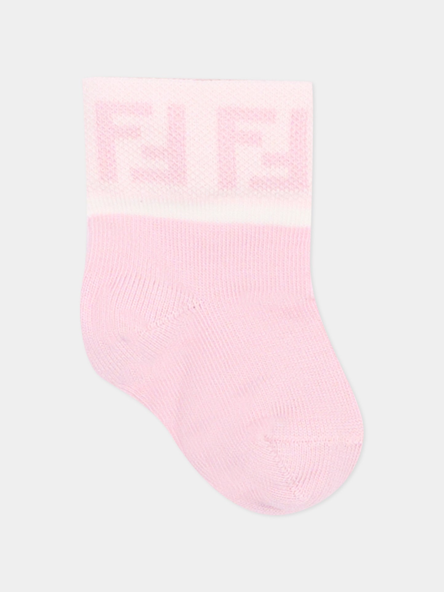 Ensemble chaussettes pour bébé fille avec double F
