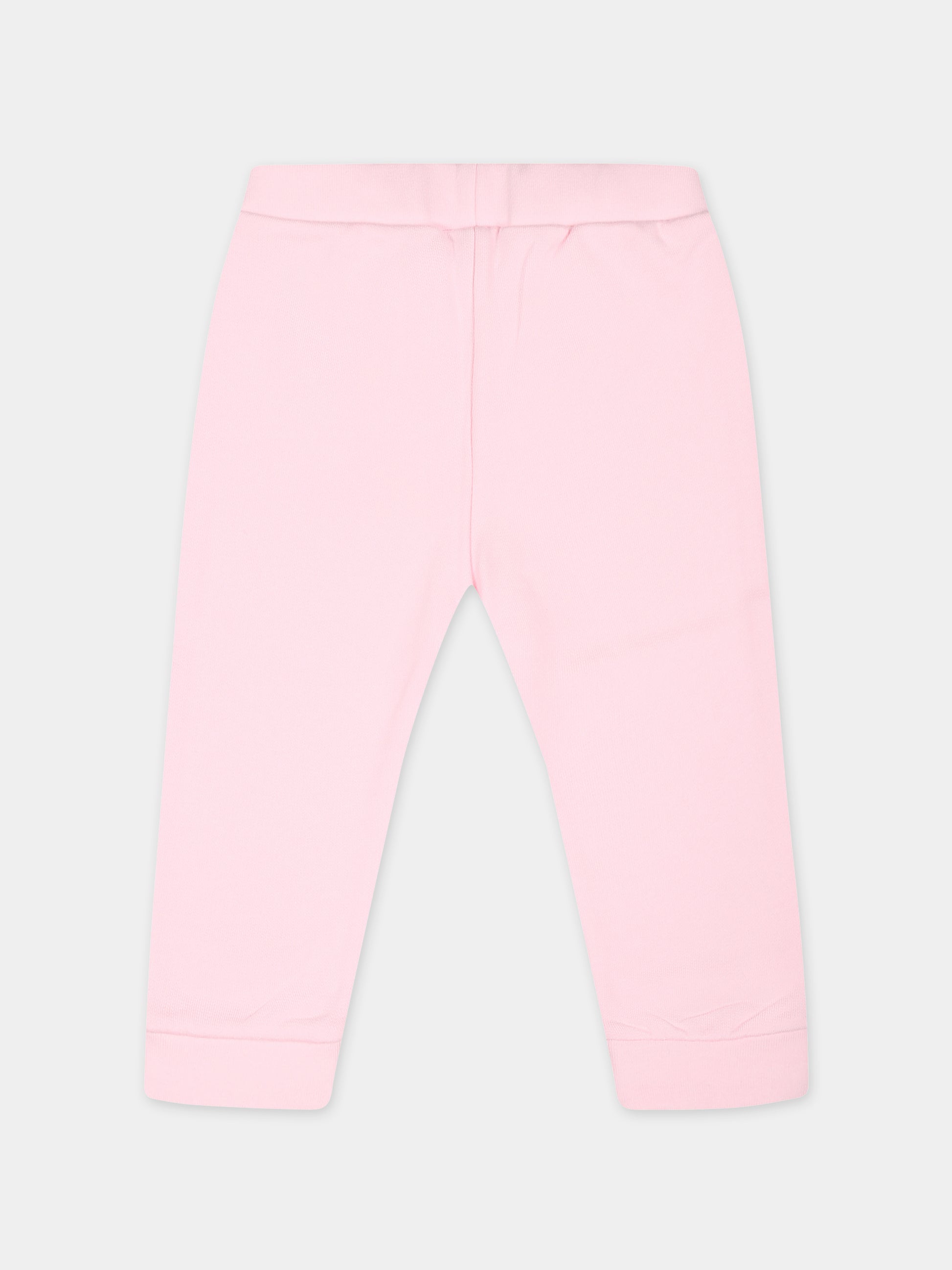 Pantaloni rosa per neonata con logo Fendi,Fendi Kids,BUF226 5V0 F0QE5