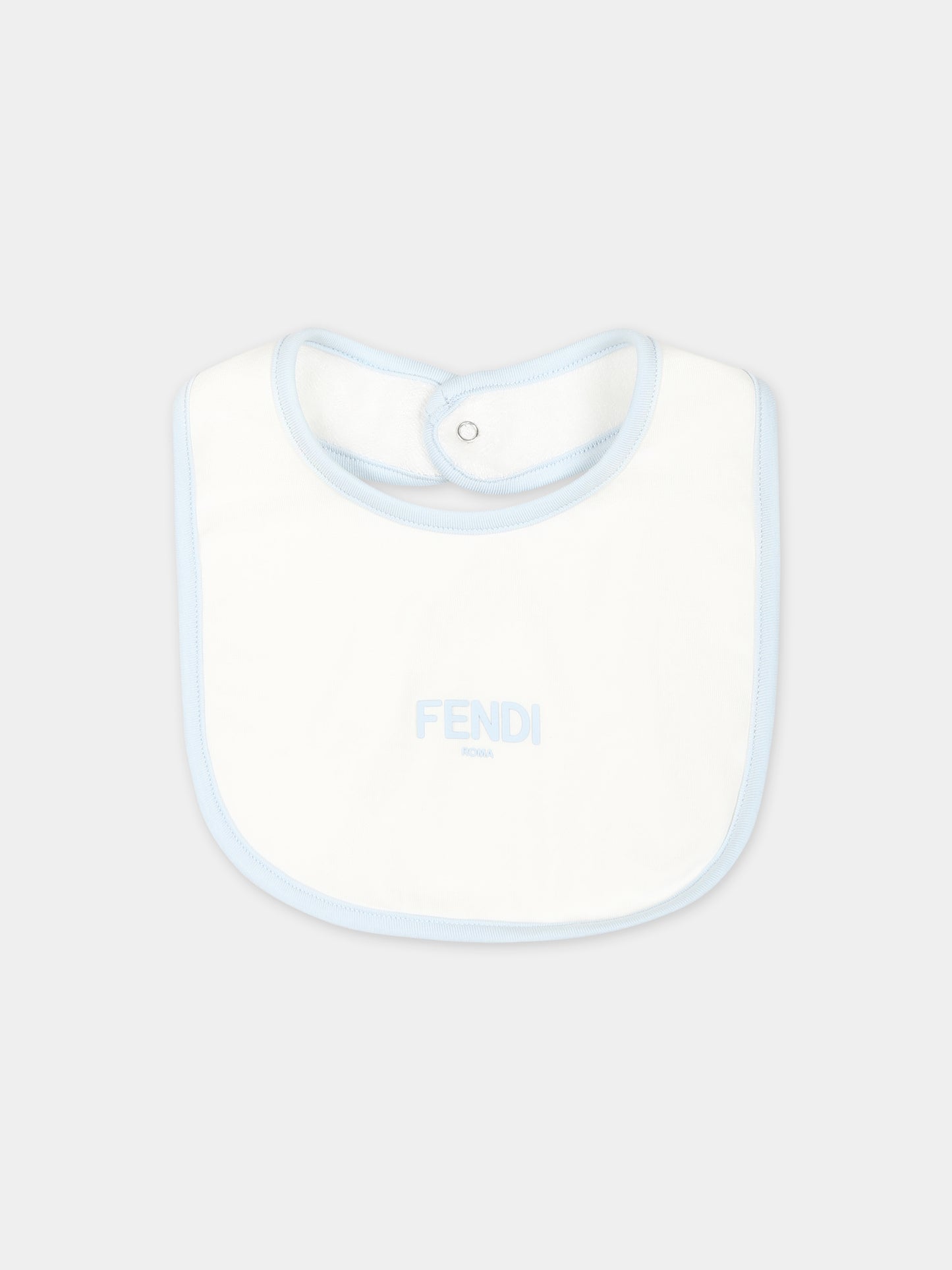 Set tutina celeste per neonato con stemma Fendi,Fendi Kids,BUK120 ST8 F19J4