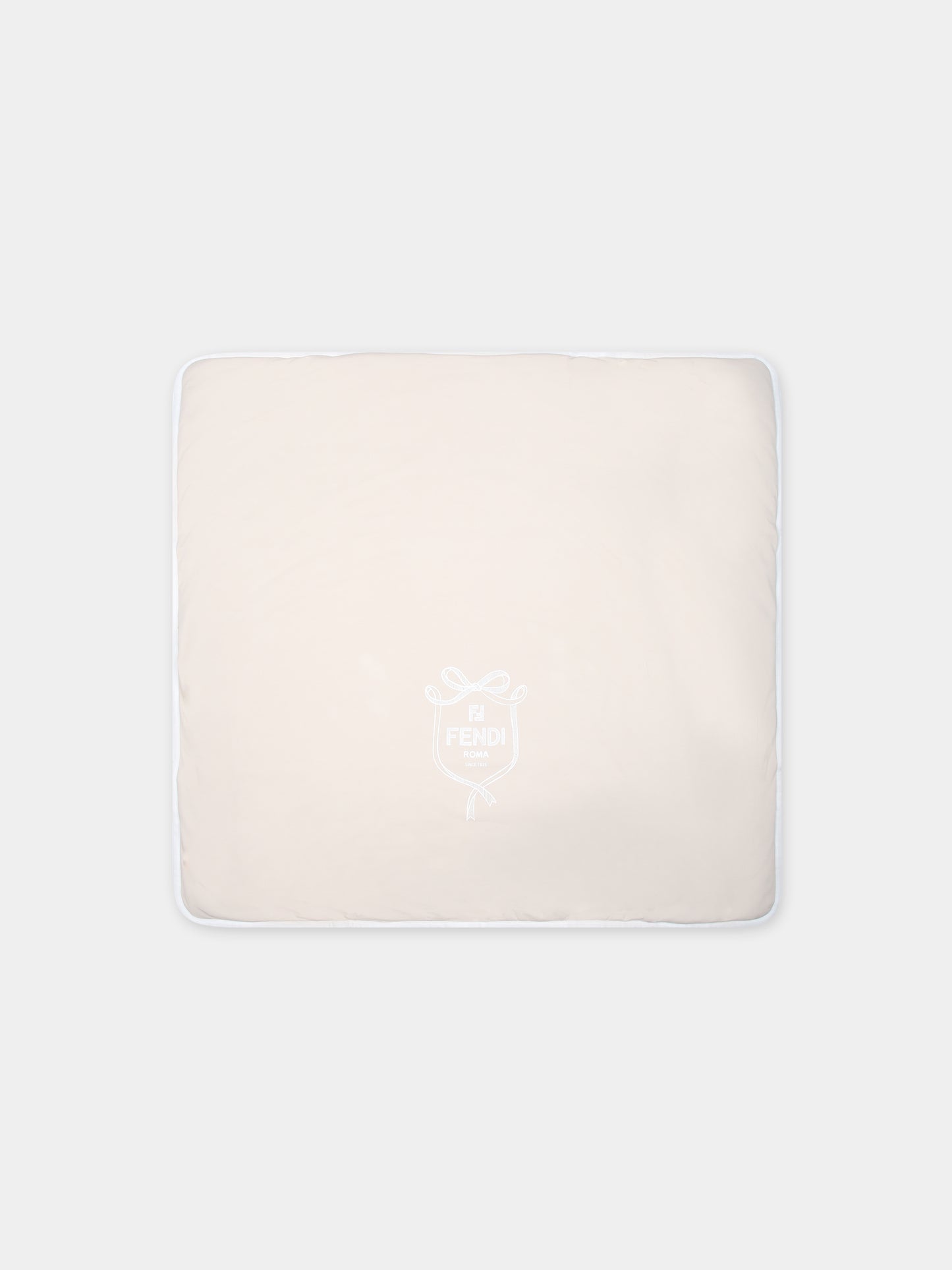 Coperta beige per neonati con logo Fendi,Fendi Kids,BUJ280 ST8 F19J5
