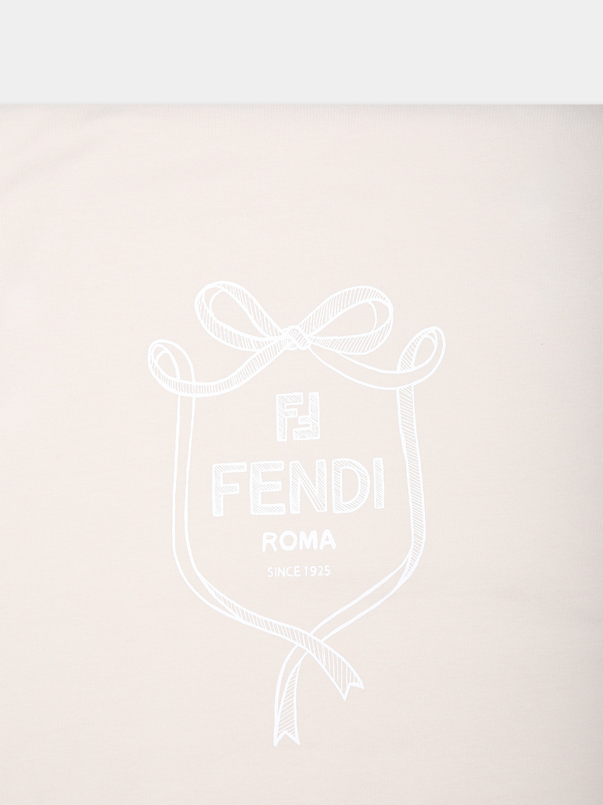 Coperta beige per neonati con logo Fendi,Fendi Kids,BUJ280 ST8 F19J5