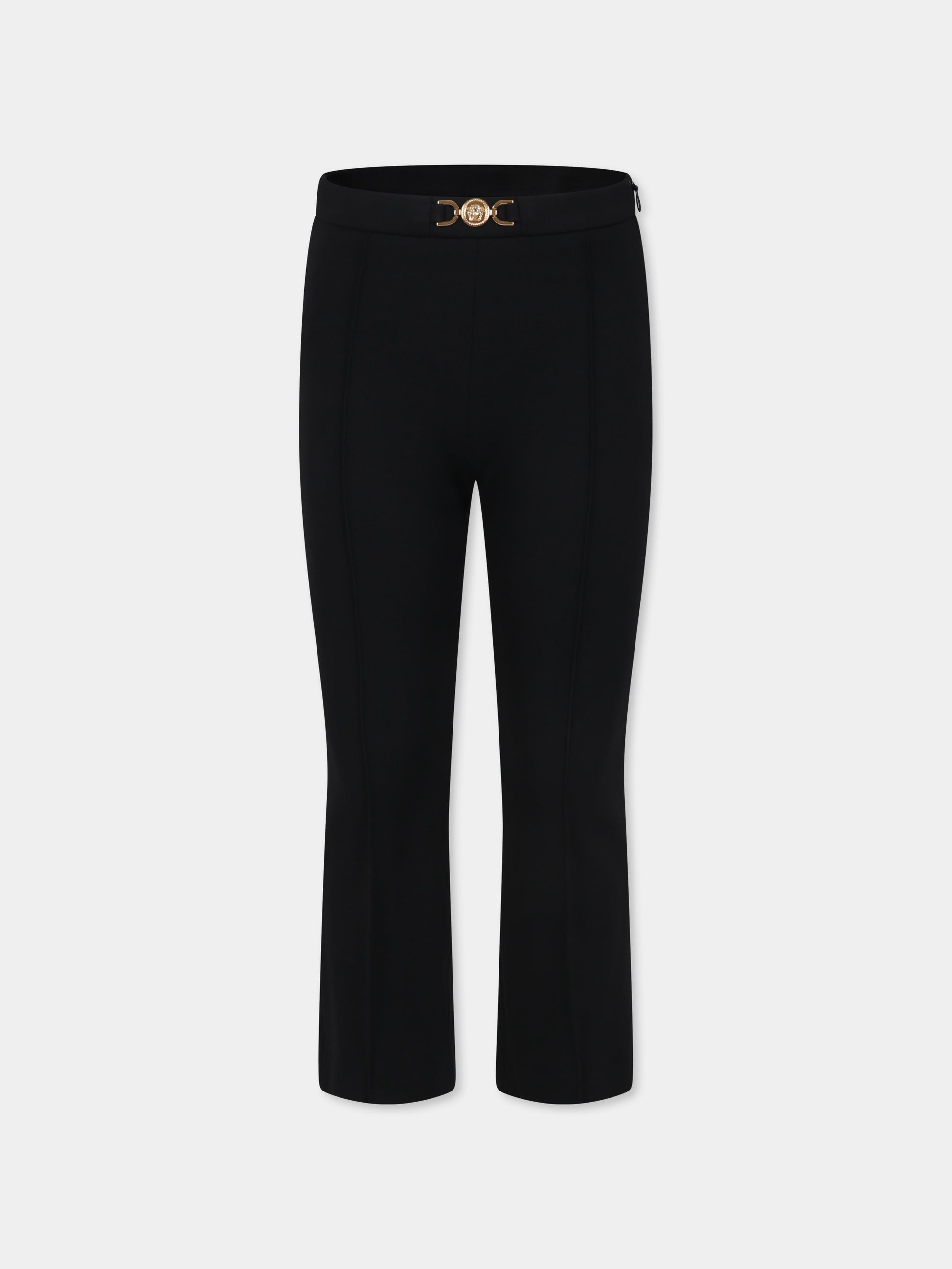 Pantaloni neri per bambina con Medusa,Versace,1016346 1A11429 1B000