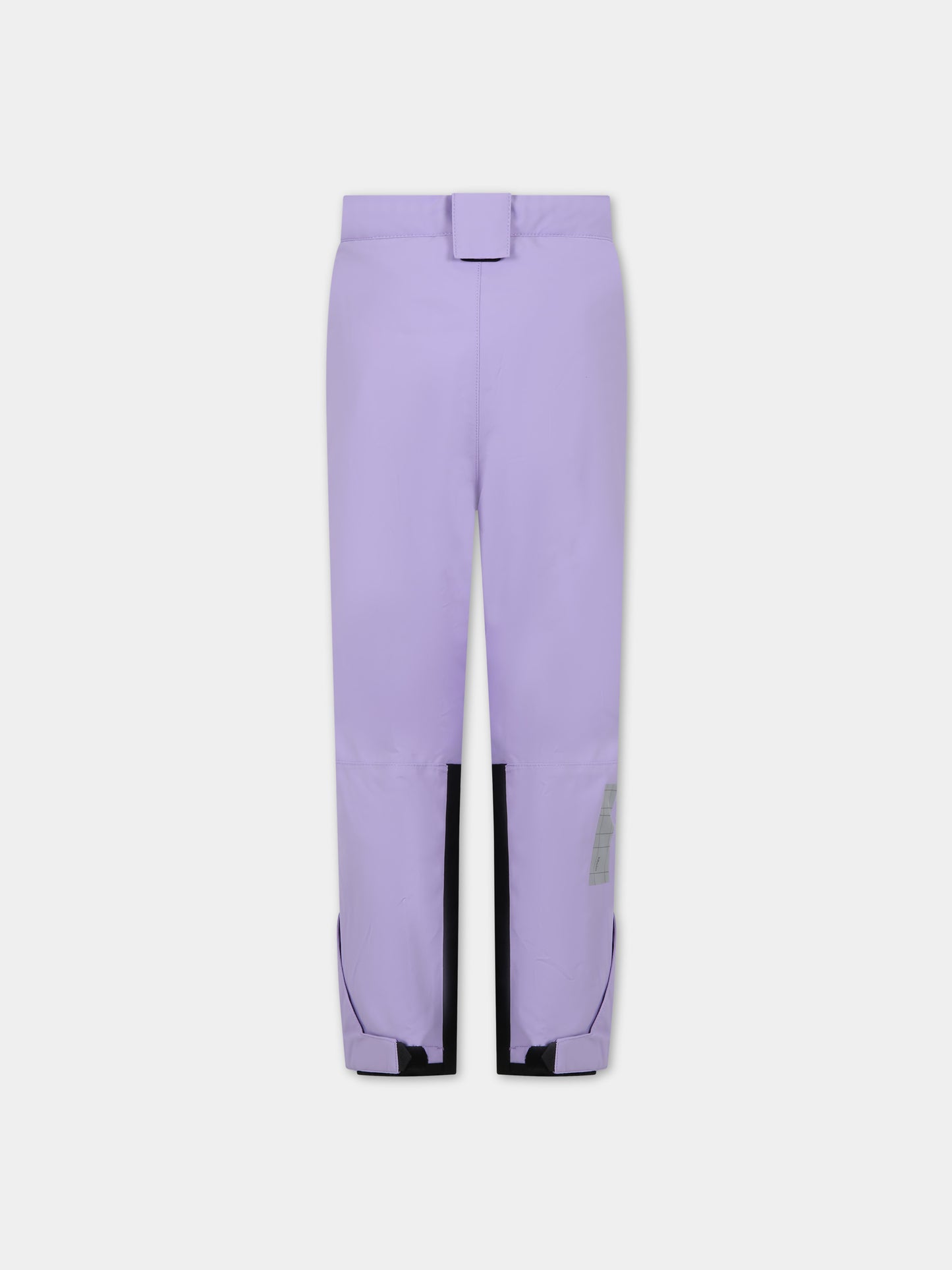 Pantaloni viola per neonata con stampa e logo,Molo,5W23I104 8783