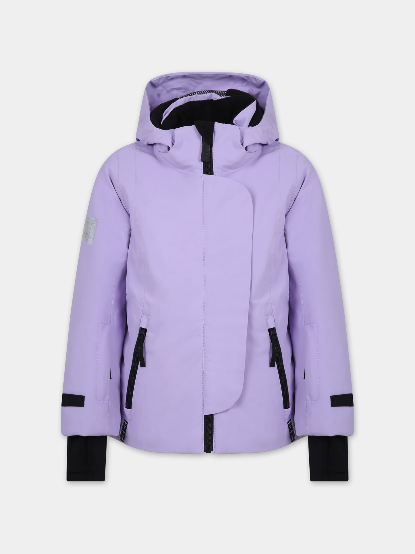 Piumino viola per bambina con logo,Molo,5W23M320 8783