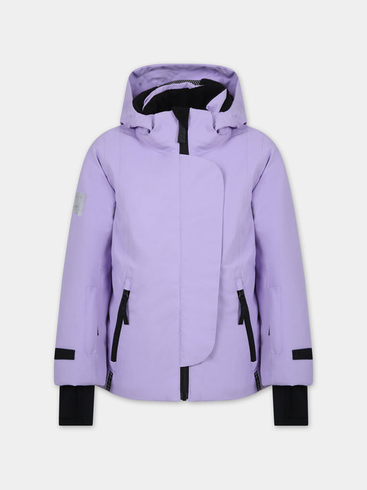 Piumino viola per bambina con logo,Molo,5W23M320 8783