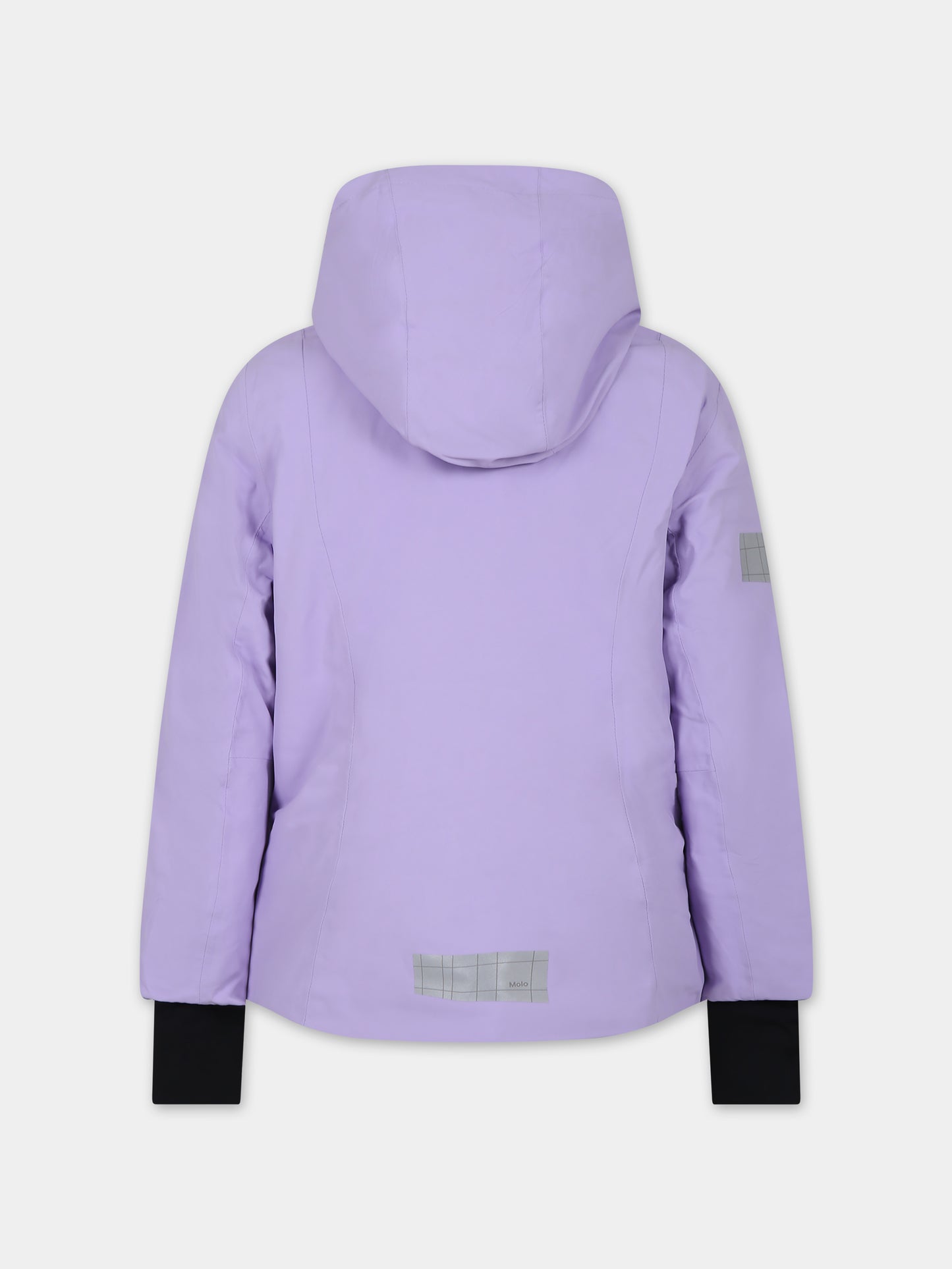 Piumino viola per bambina con logo,Molo,5W23M320 8783