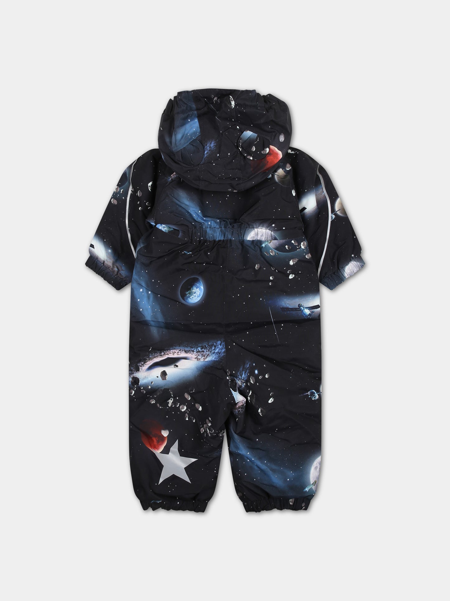 Tuta da neve multicolor per bambino con stampa e logo,Molo,5W23N102 6889