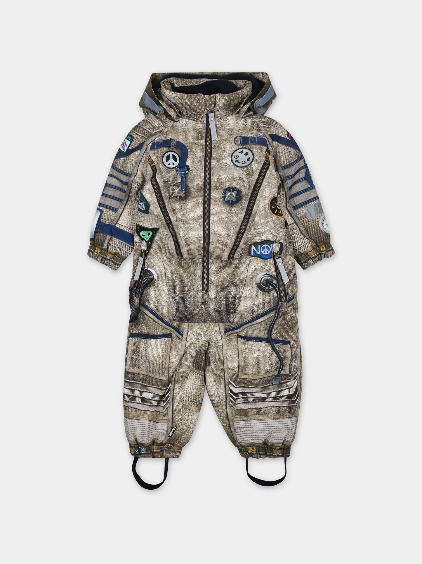 Tuta da neve multicolor per neonati con stampa e logo,Molo,5W23N202 3277