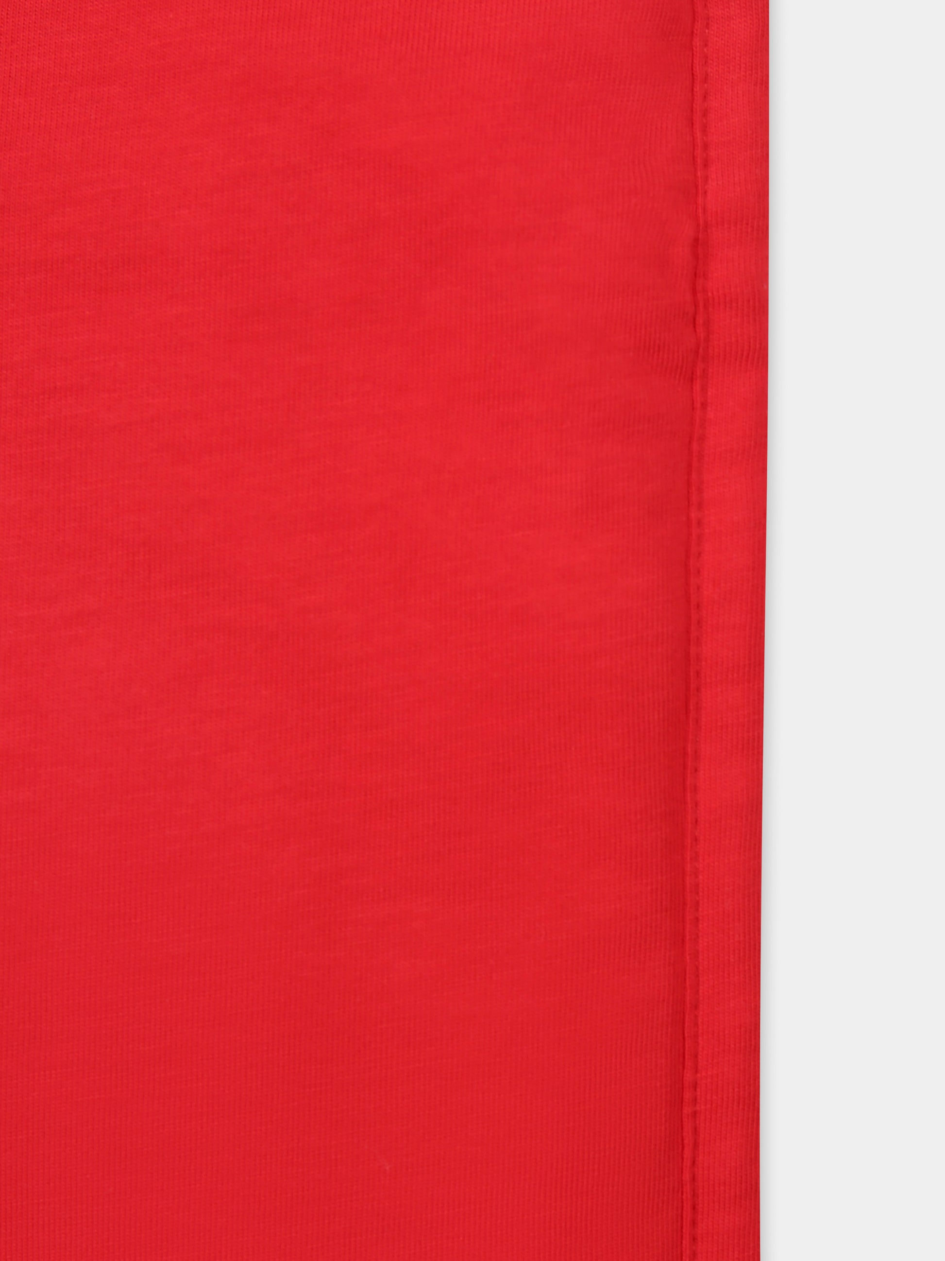 Coperta rossa per neonati con logo,Balmain Kids,BV0580 Z0082 414OR