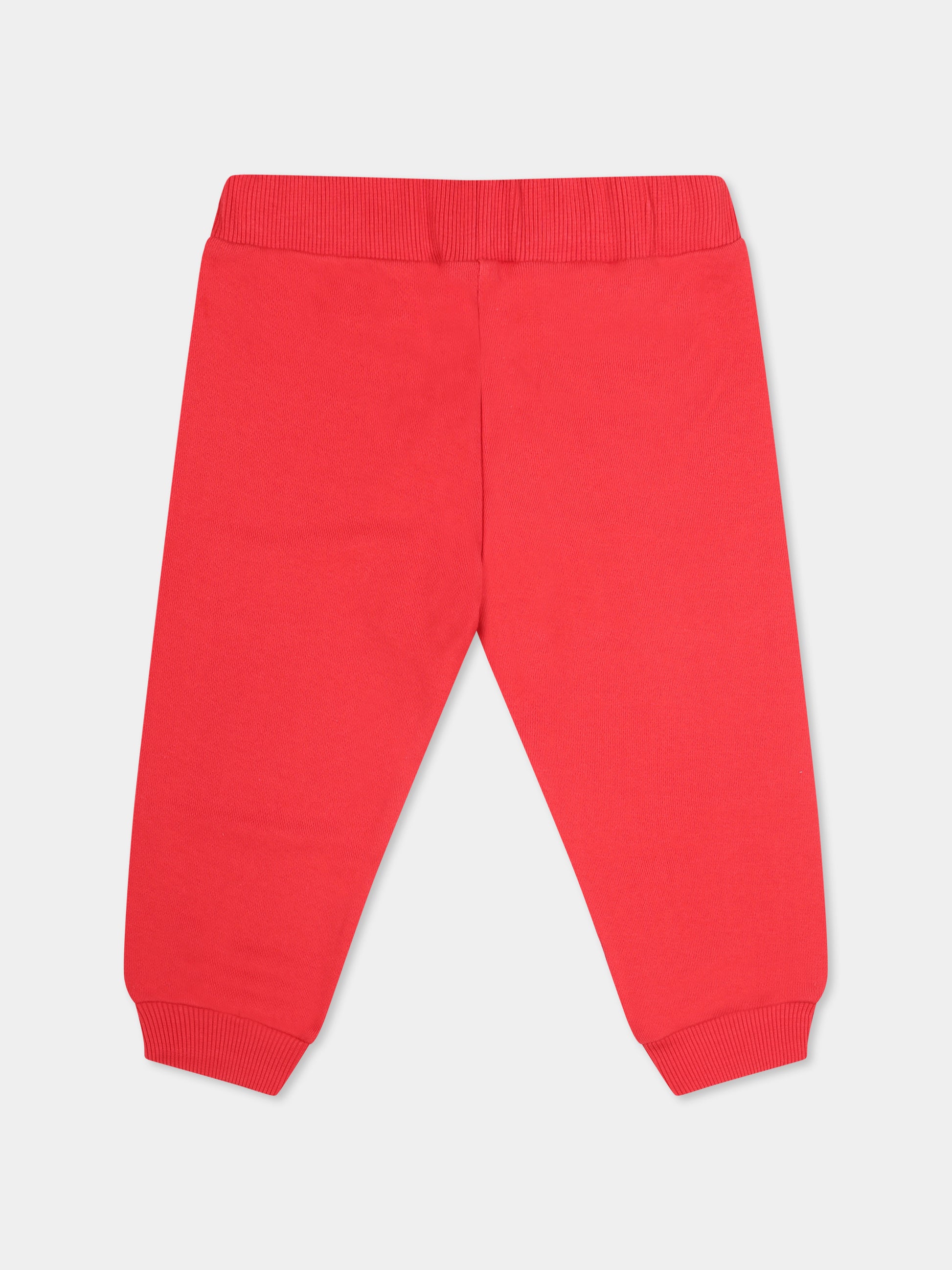 Pantaloni rossi per neonati con logo,Balmain Kids,BV6570 Z1753 414NE