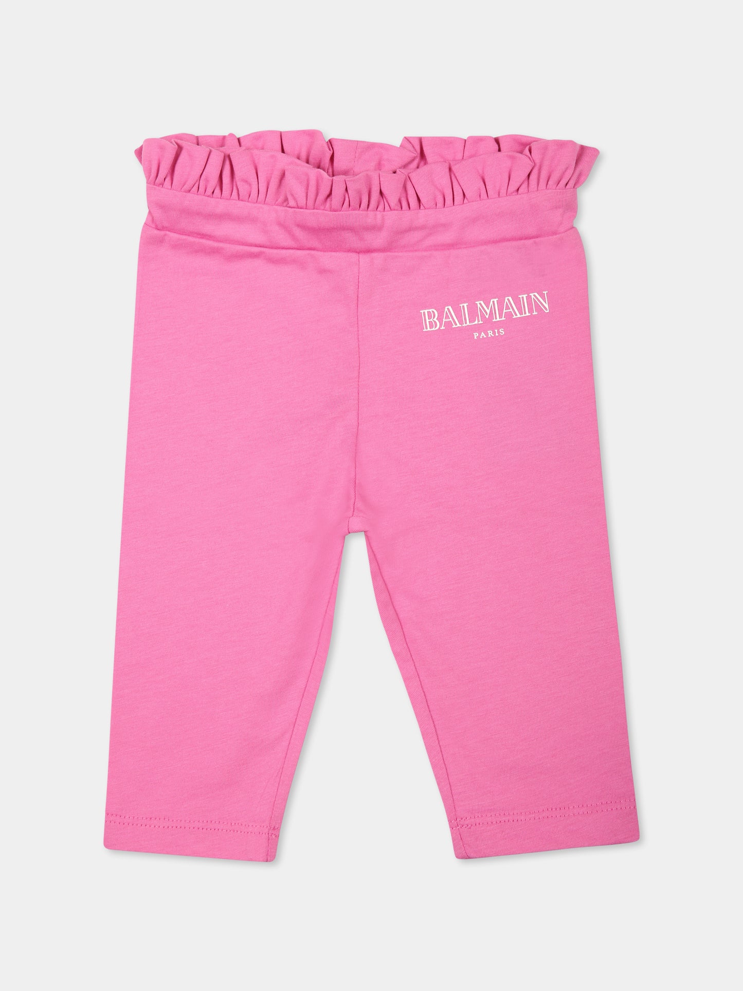 Completo nascita fucsia per neonata con logo,Balmain Kids,BVB02A Z0082 543