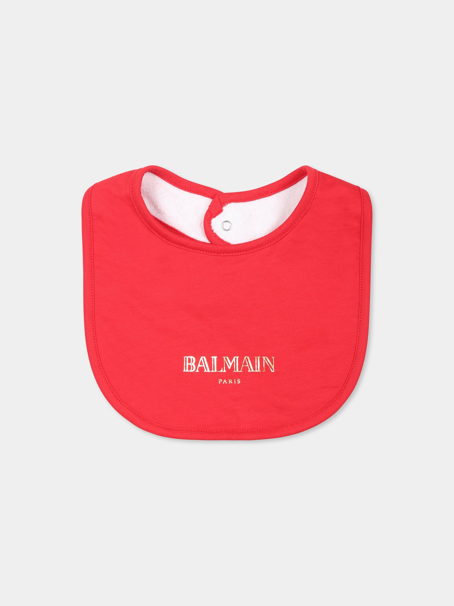 Set tutina rosso per neonati con logo,Balmain Kids,BVB57A Z0082 414OR