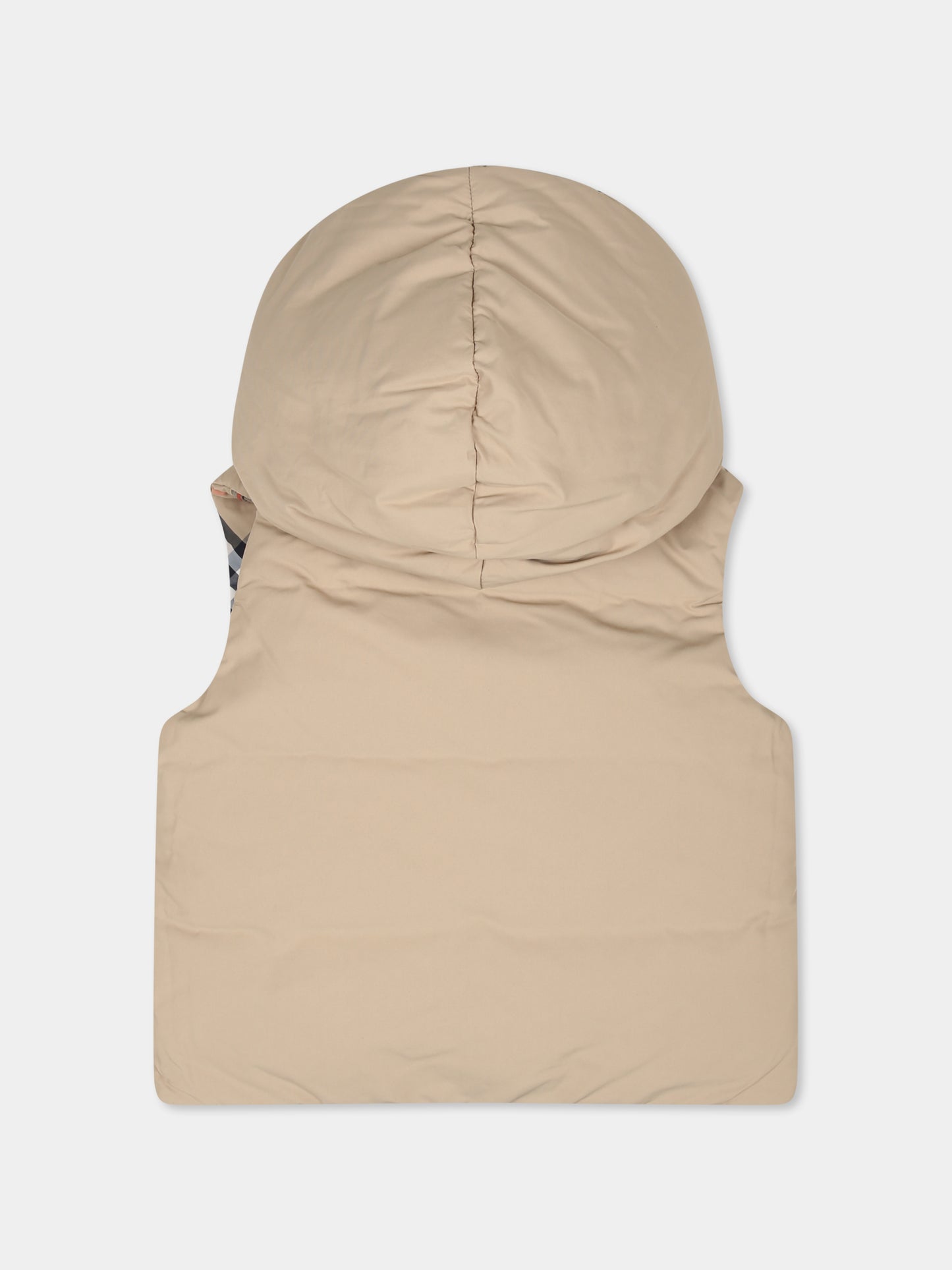 Gilet reversibile beige per neonati con cavaliere equestre,Burberry Kids,8093017 B9368