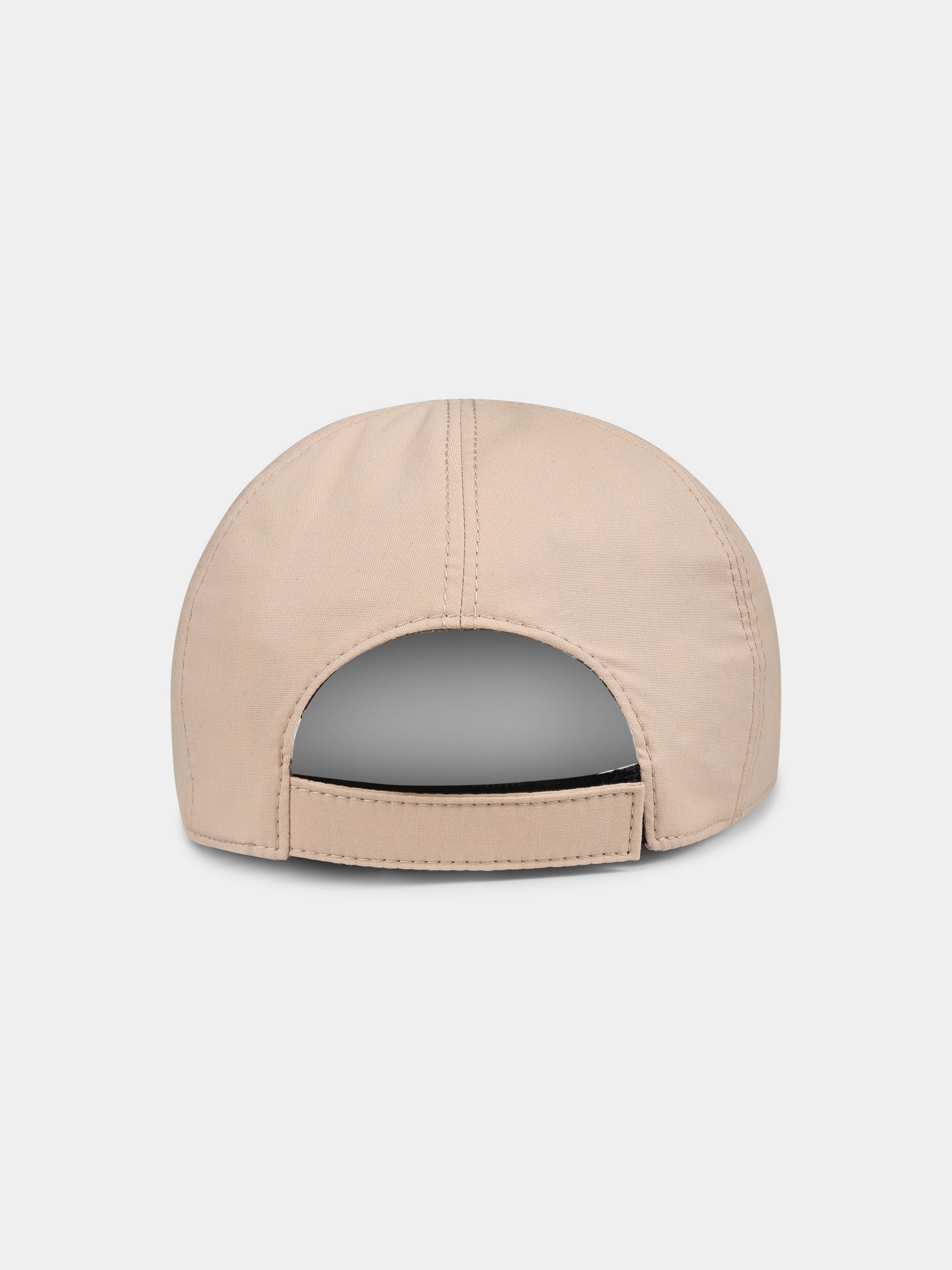 Cappello reversibile beige per bambino con cavaliere equetre,Burberry Kids,8089420 B9368