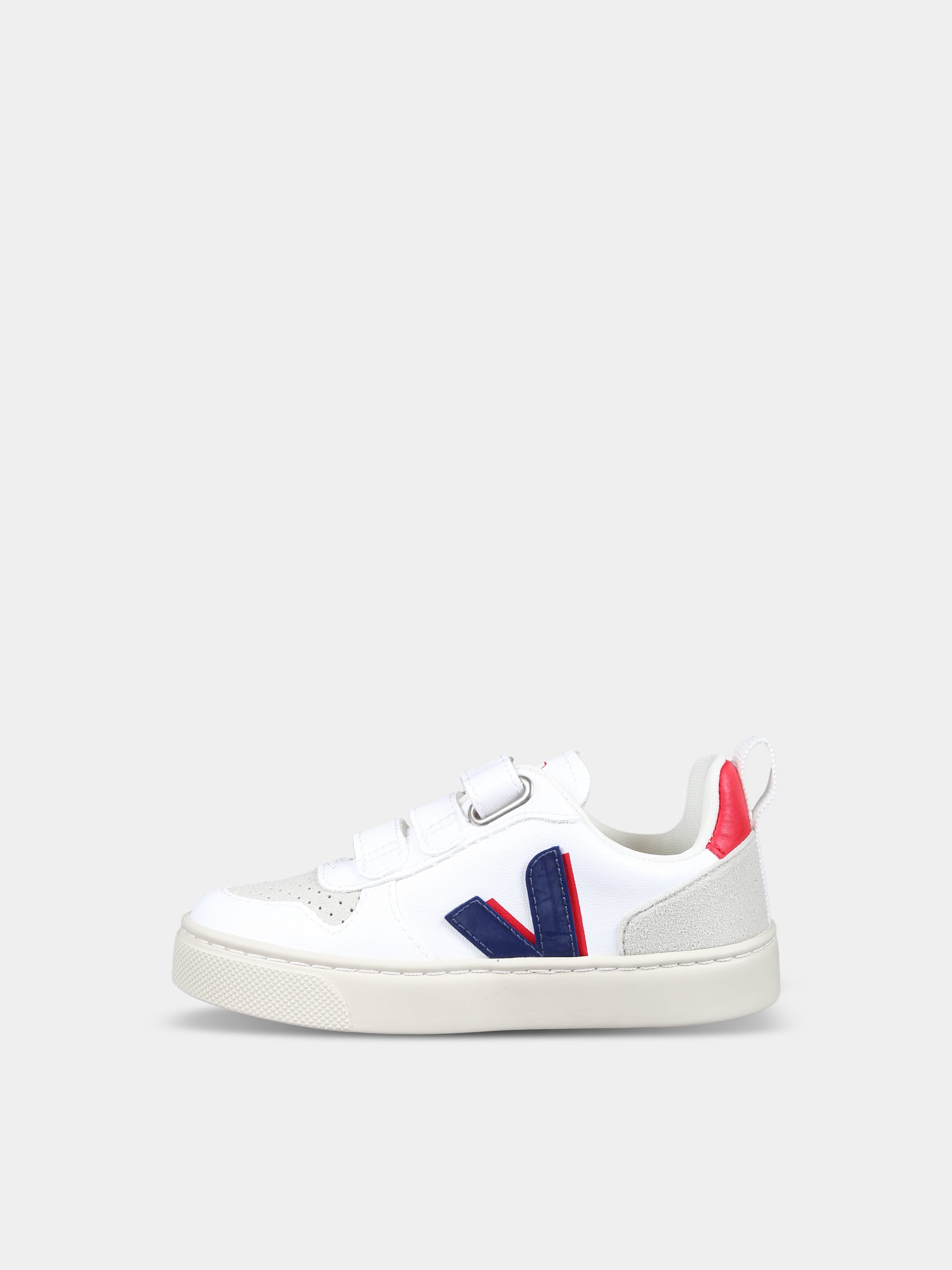 Sneakers bianche per bambini con logo,Veja,CY0703805C