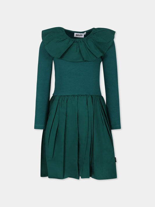 Vestito verde Cille per bambina,Molo,2W24E201 8951