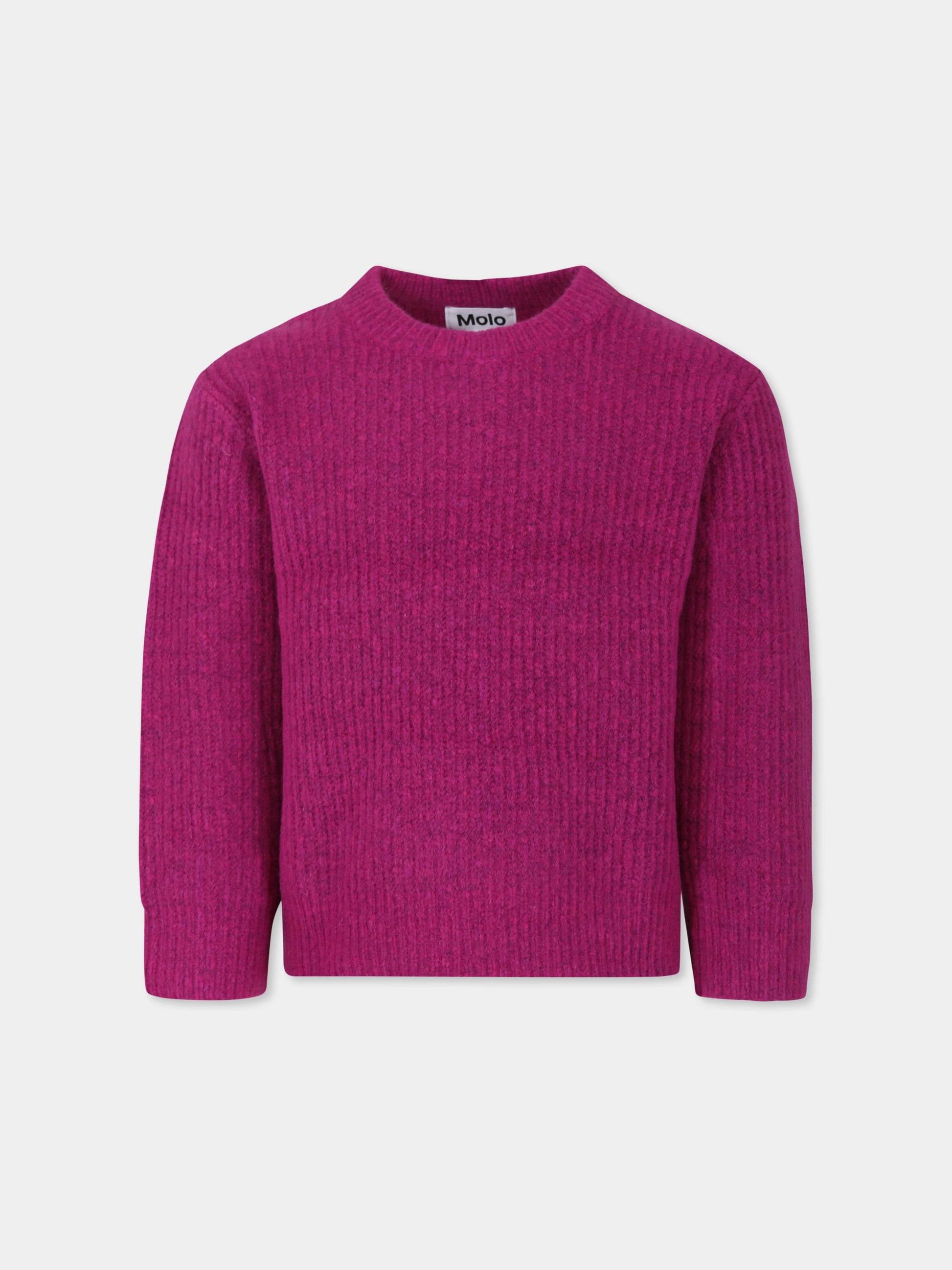 Maglione fucsia GARDA per bambina,Molo,2W24K211 8981