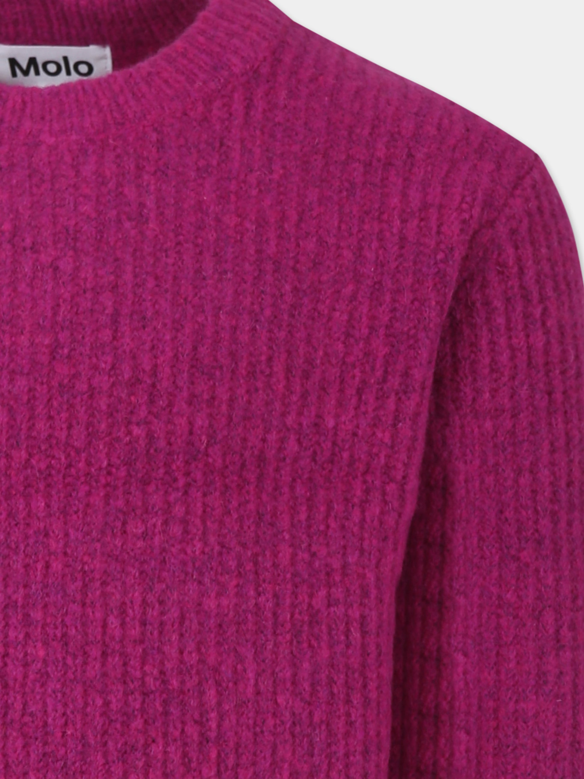 Maglione fucsia GARDA per bambina,Molo,2W24K211 8981