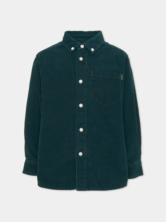 Chemise verte pour garçon