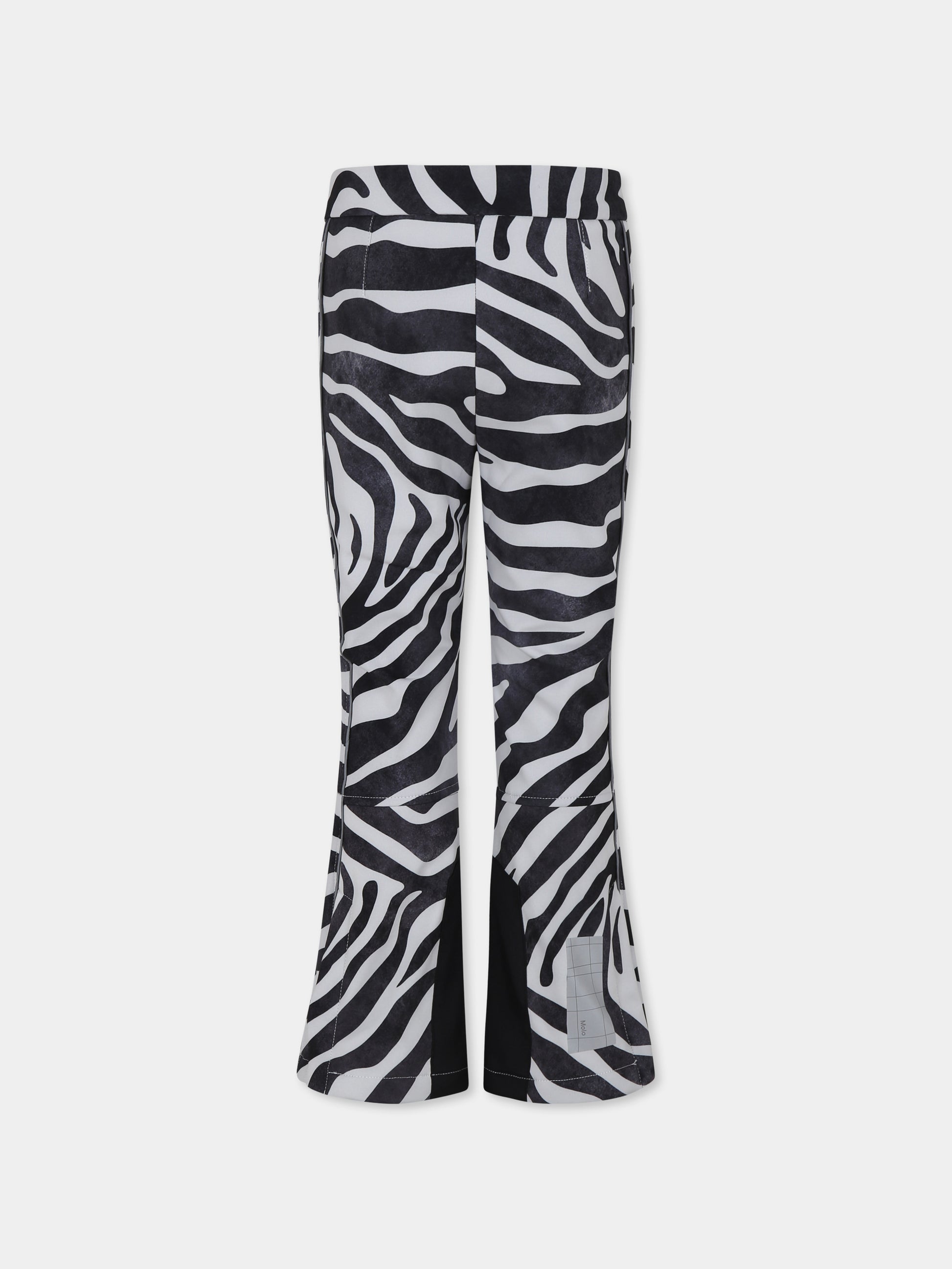 Pantaloni multicolor Harlie per bambina con stampa zebrata,Molo,5W24I201 9108